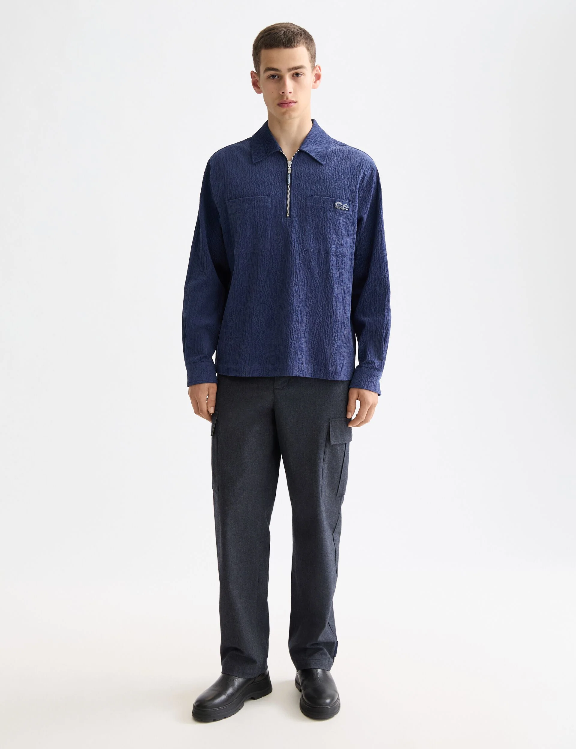 Quarter zip corduroy shirt - Image 2