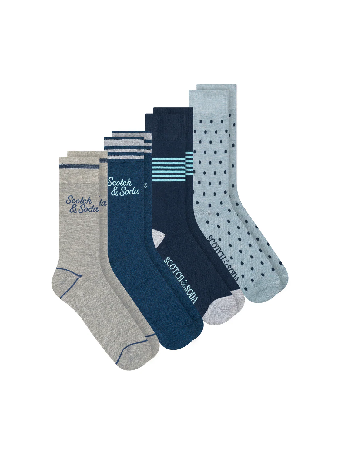 4-Pack Non-Terry Crew Sock - Image 2
