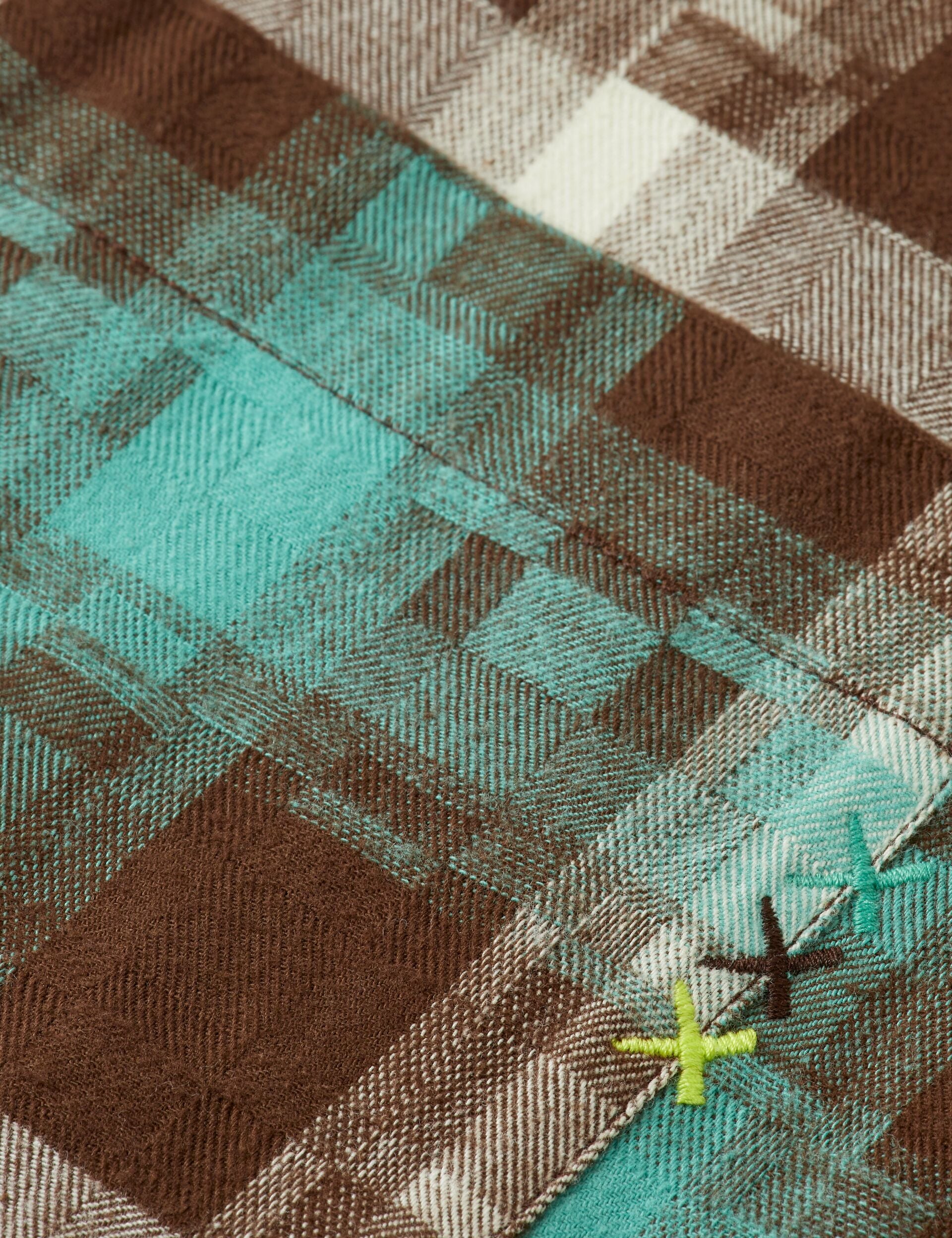 Abstract check relaxed-fit shirt - Image 5