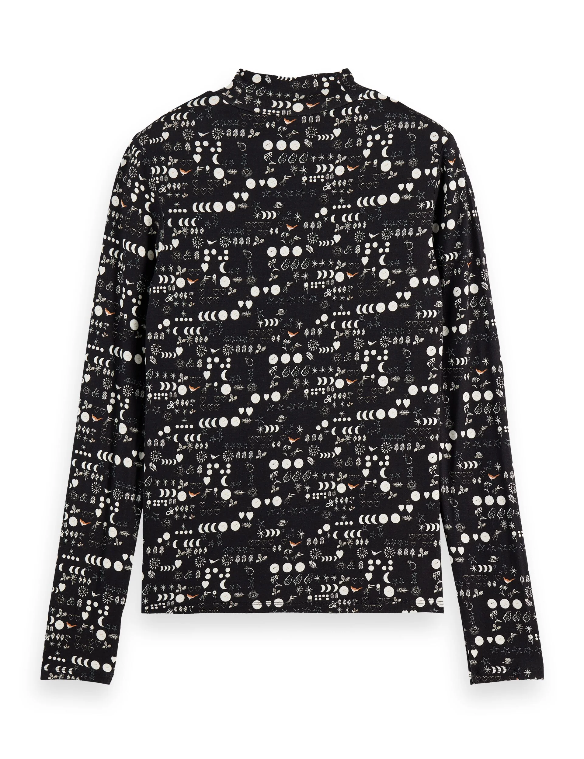 All over printed mock neck long sleeve T-shirt - Image 6