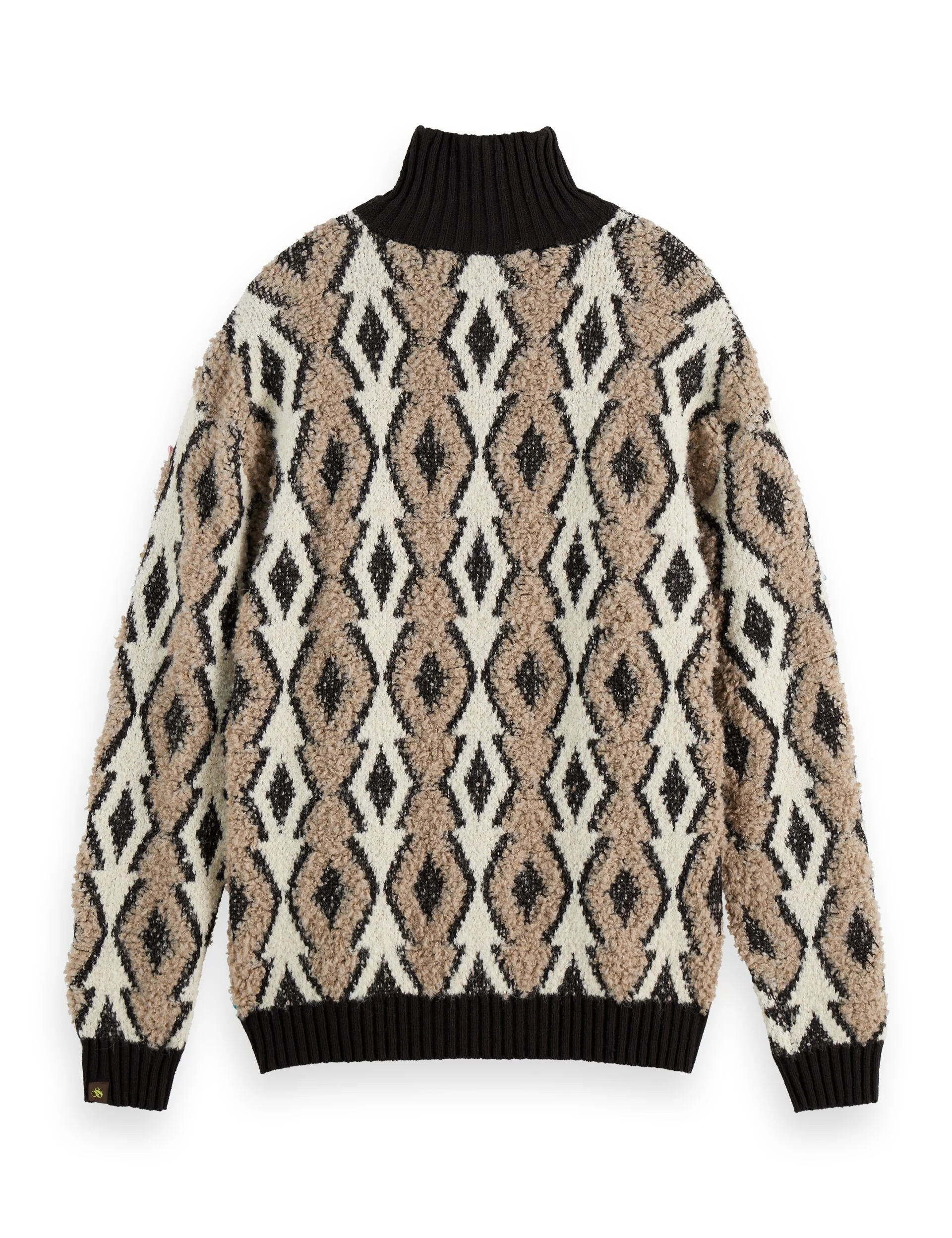 Argyles jacquard dropped shoulder pullover - Image 6