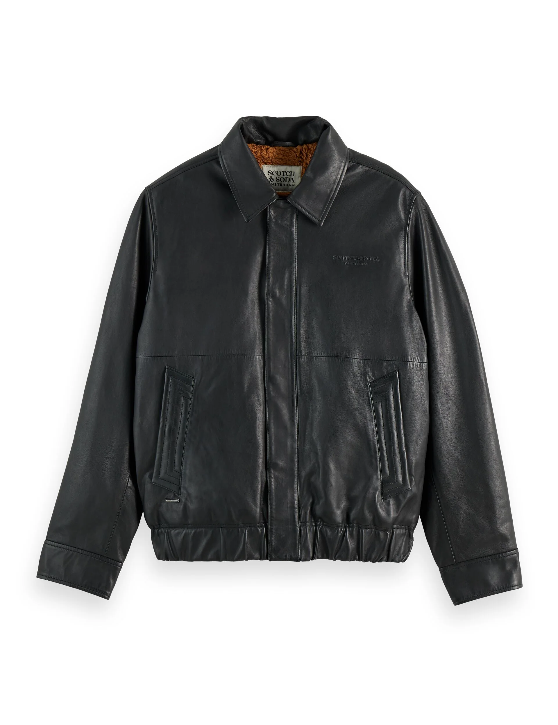 Boxy leather blouson - Image 5