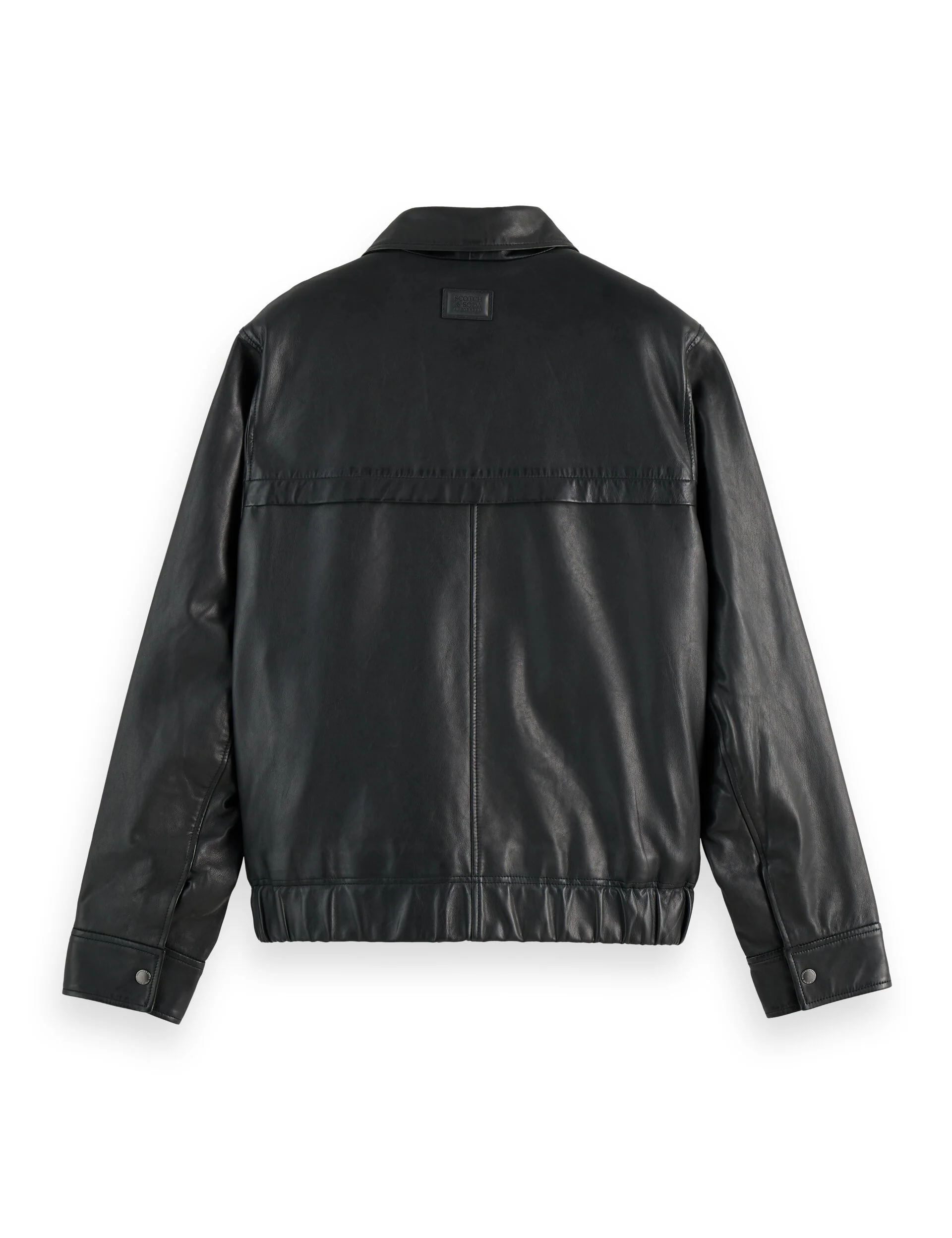 Boxy leather blouson - Image 7