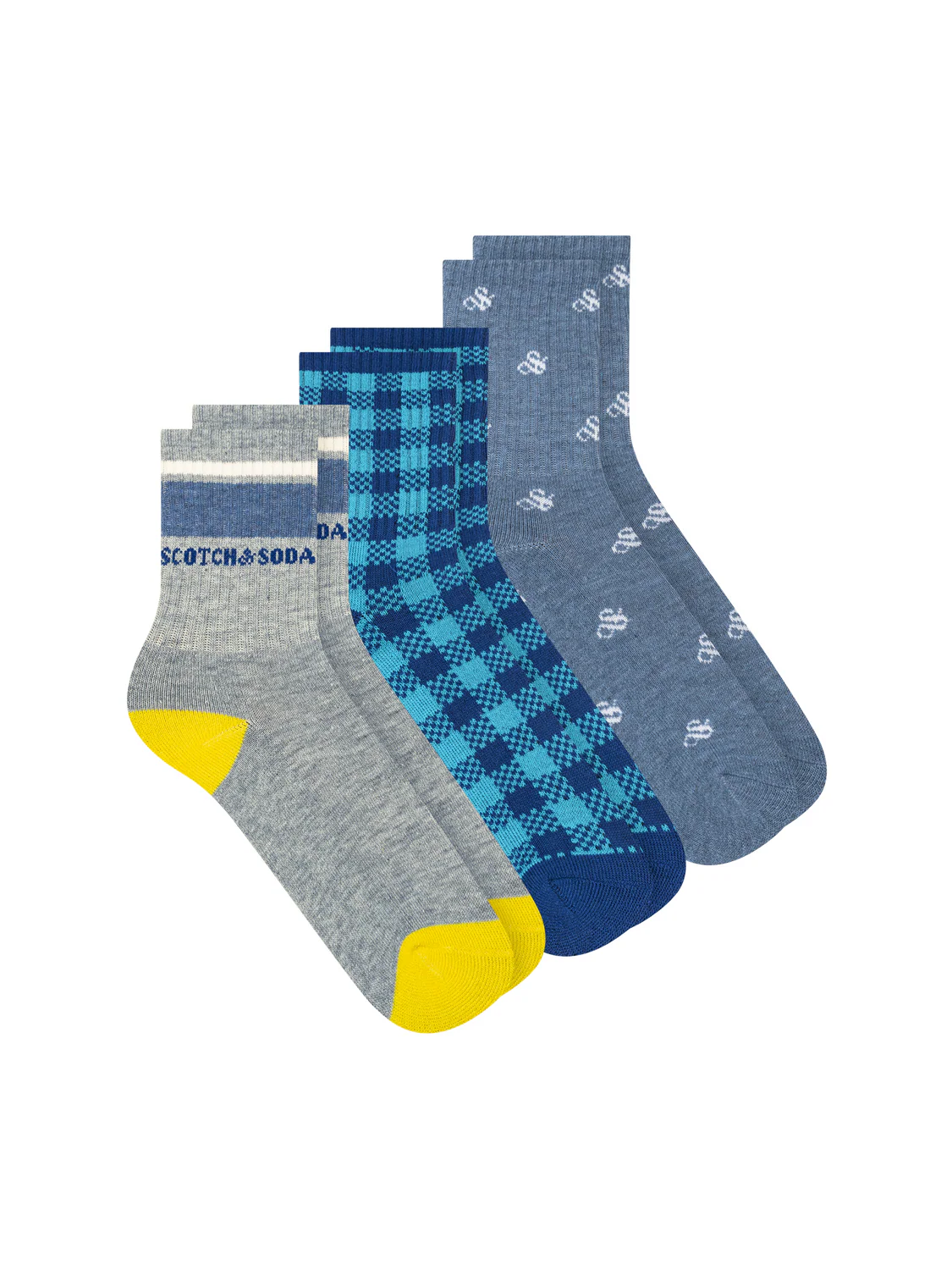 Boys' 3-Pack 1/2 Terry Crew Sock - Image 3
