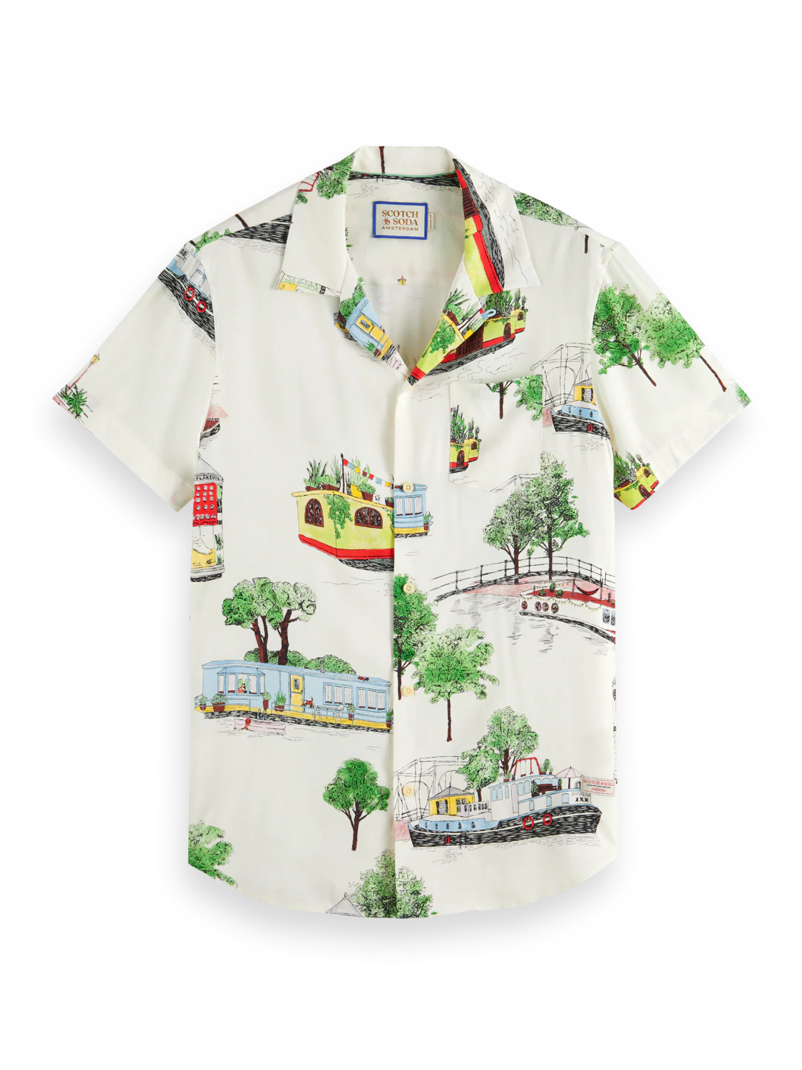 Canal Boats Printed Shirt