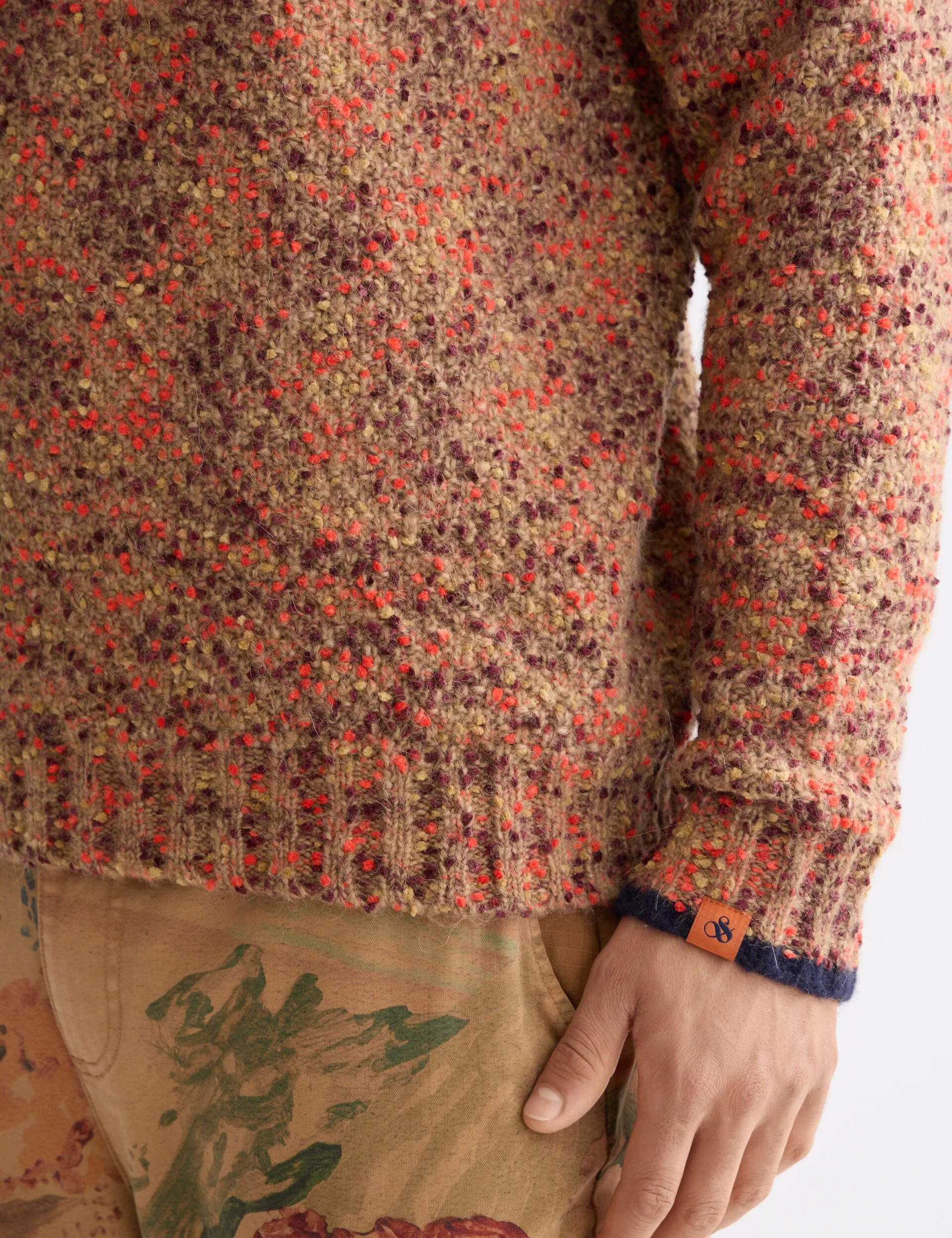 Chunky Slub Dropped Shoulder Pullover - Image 4