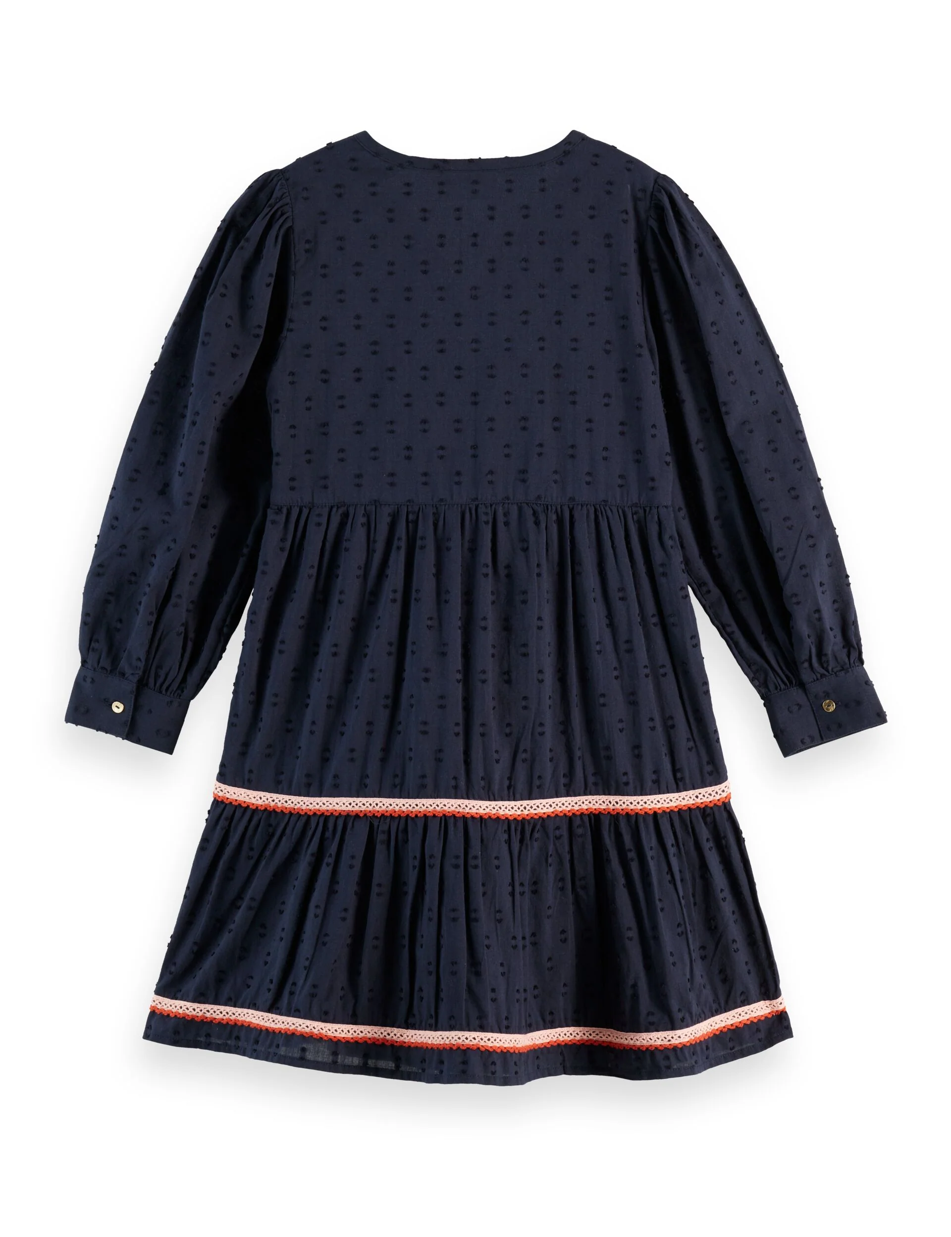 Girls' Clip jacquard embroidered dress - Image 2