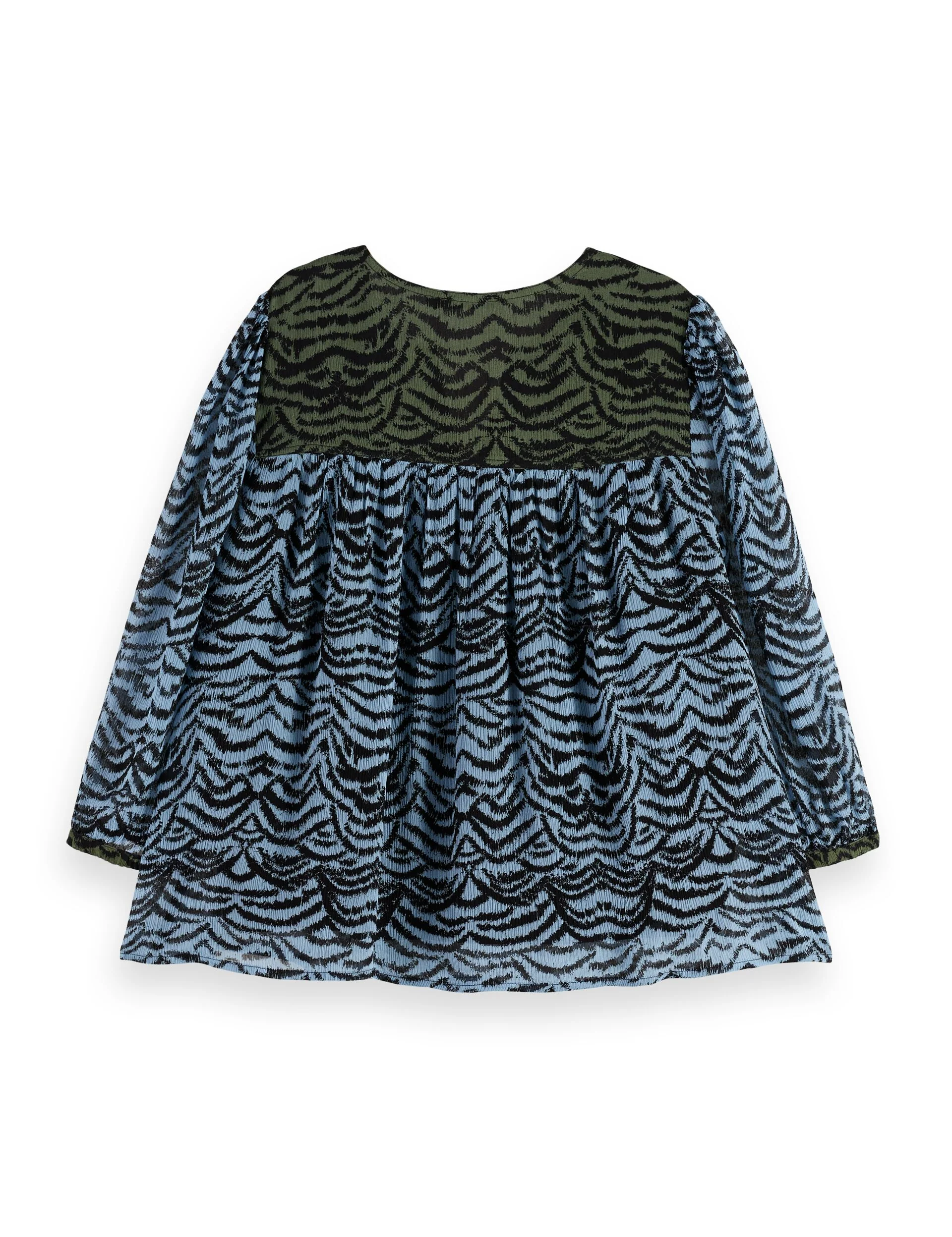 Contrast yoke short sleeve top - Image 7
