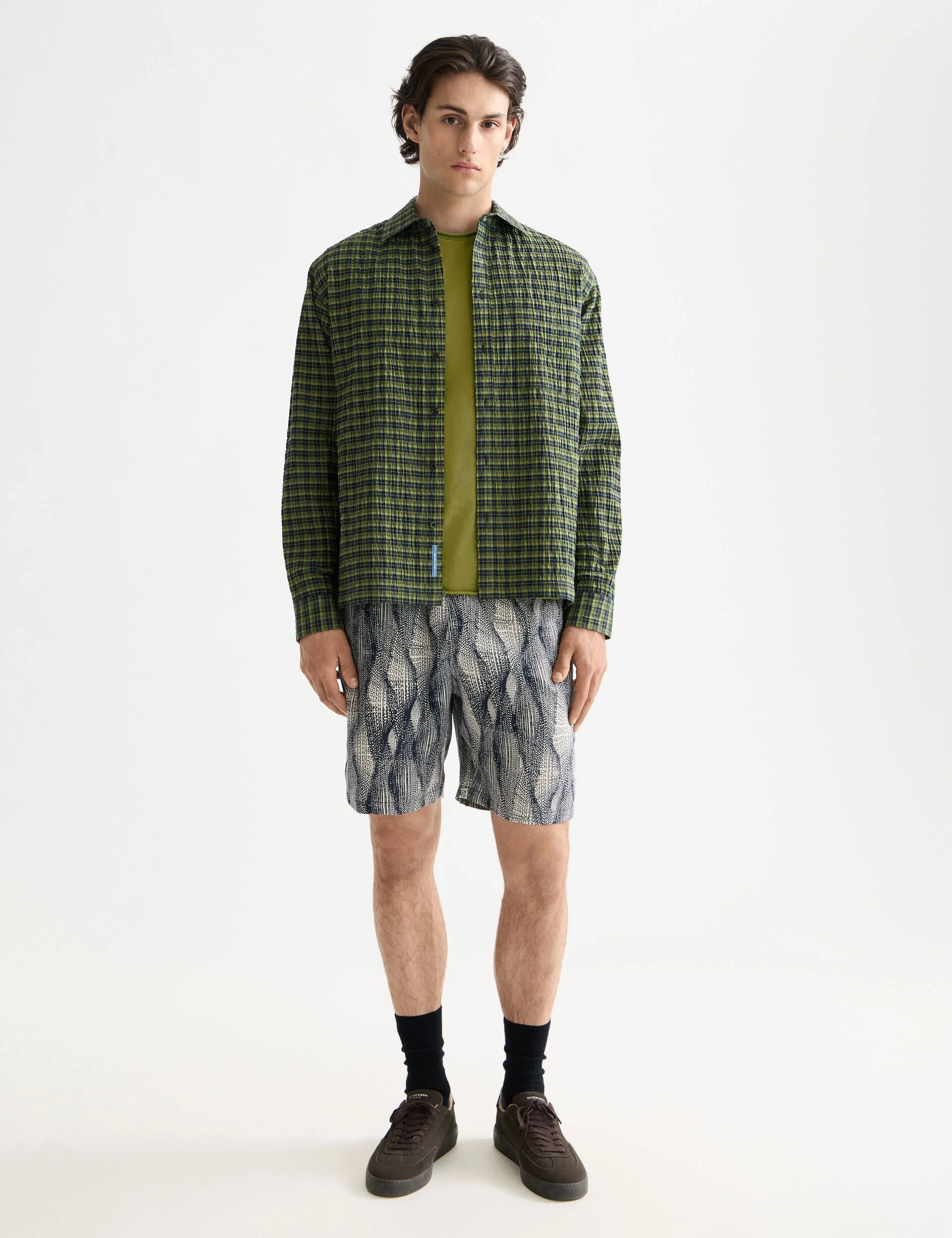 Crinkle checked shirt - Image 2