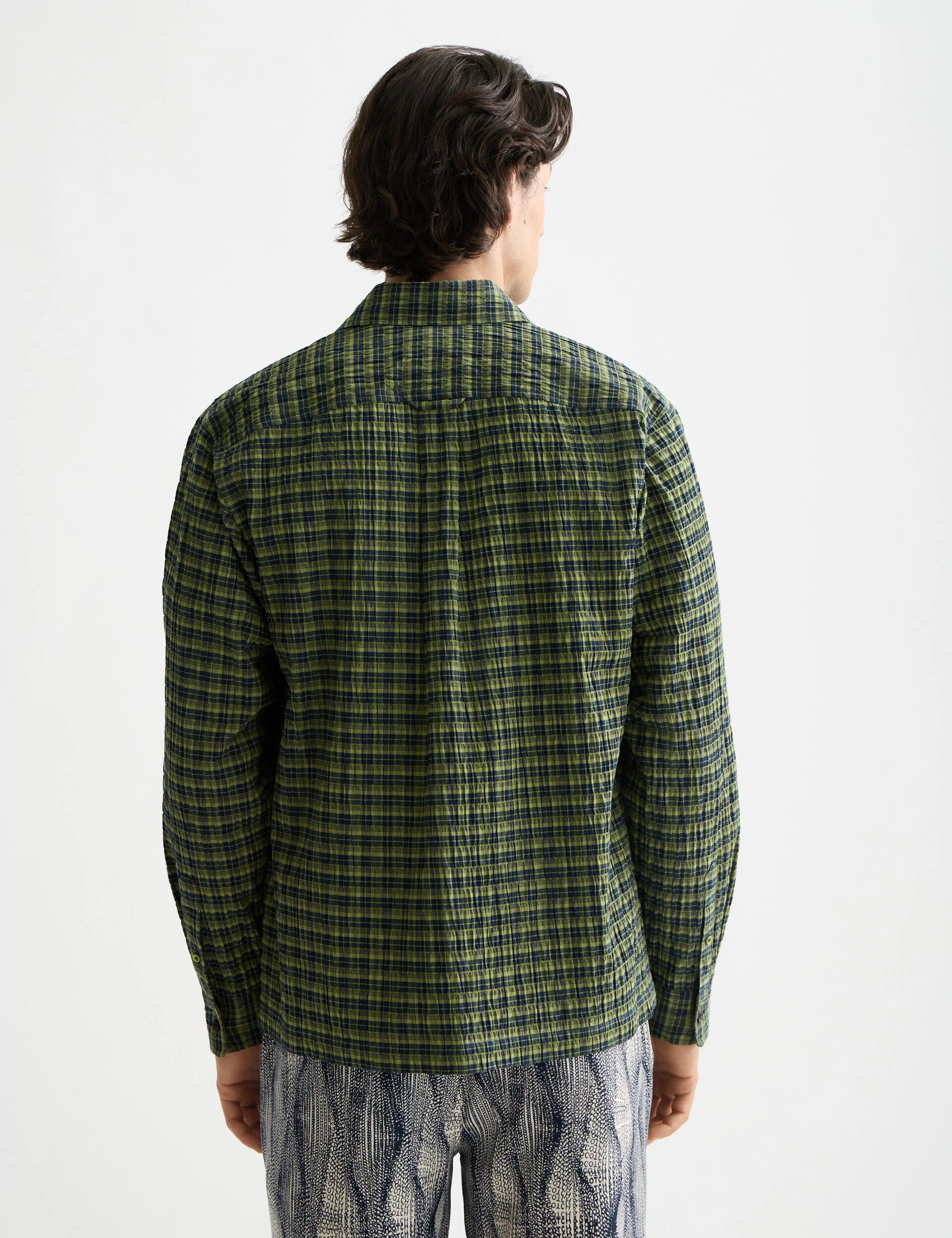 Crinkle checked shirt - Image 3