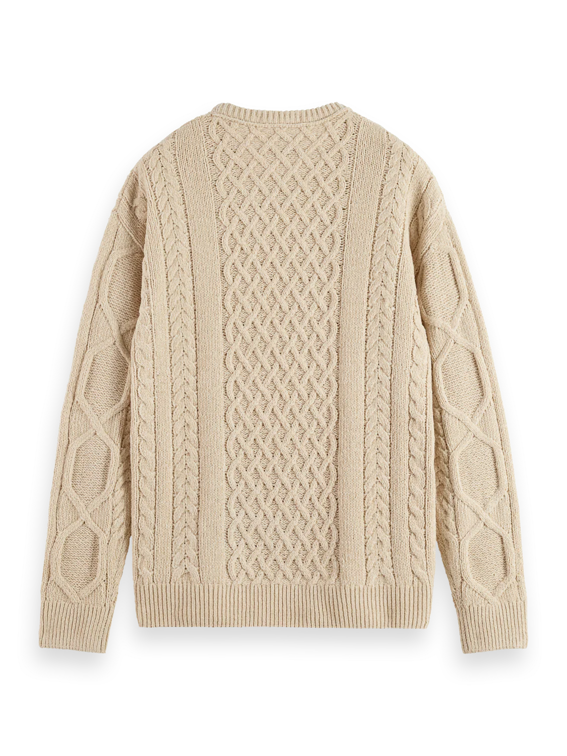 Drop Shoulder Chenille Cable Knit Sweater - Image 7