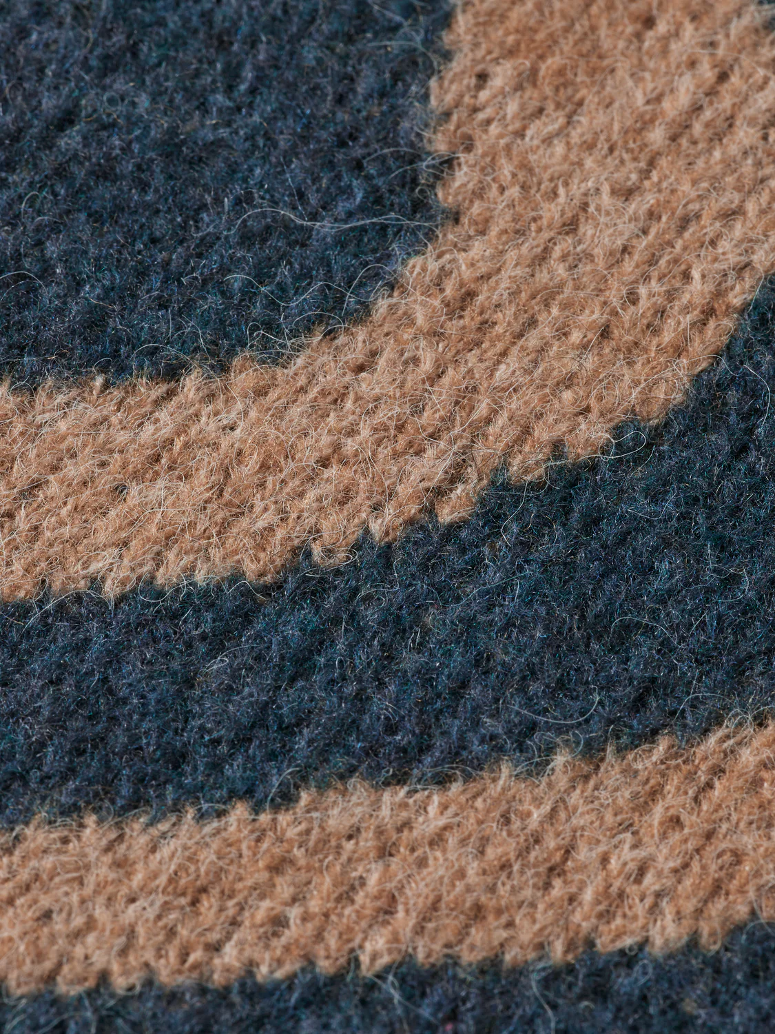 Drop Shoulder Fuzzy Big Waves Sweater - Image 8
