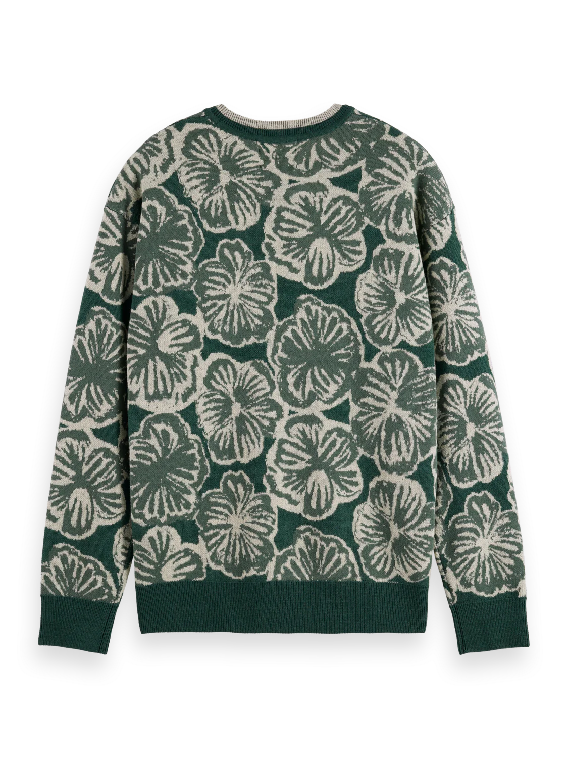 Drop Shoulder Jacquard Sweater - Image 7