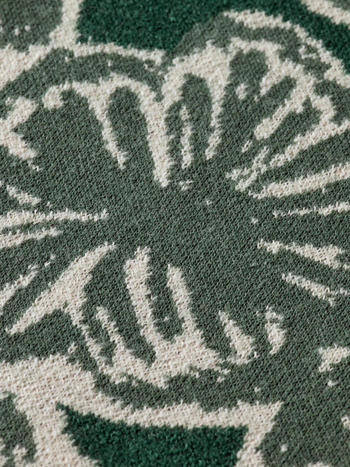 Drop Shoulder Jacquard Sweater - Image 8