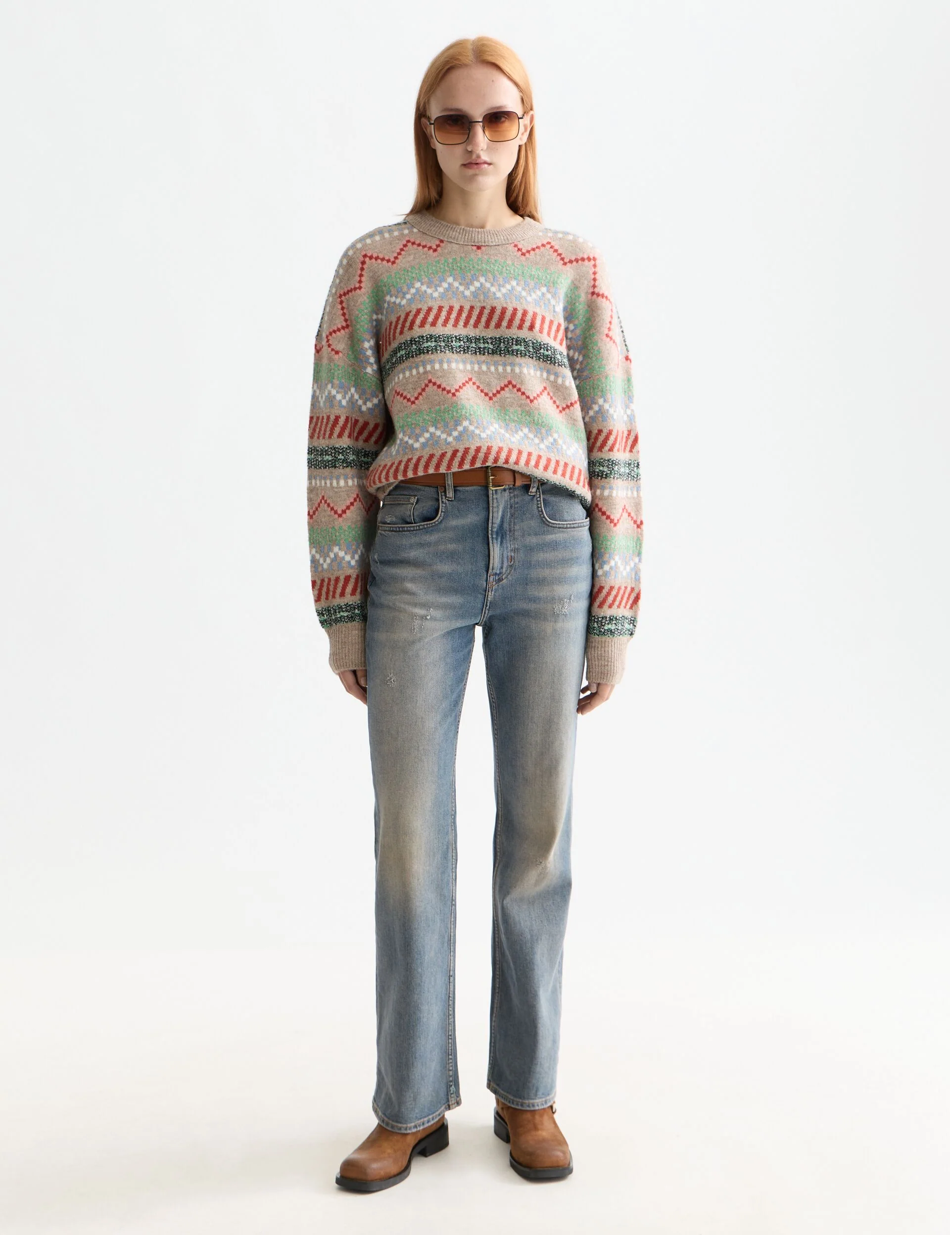 Fair Isle relaxed pullover - Image 2