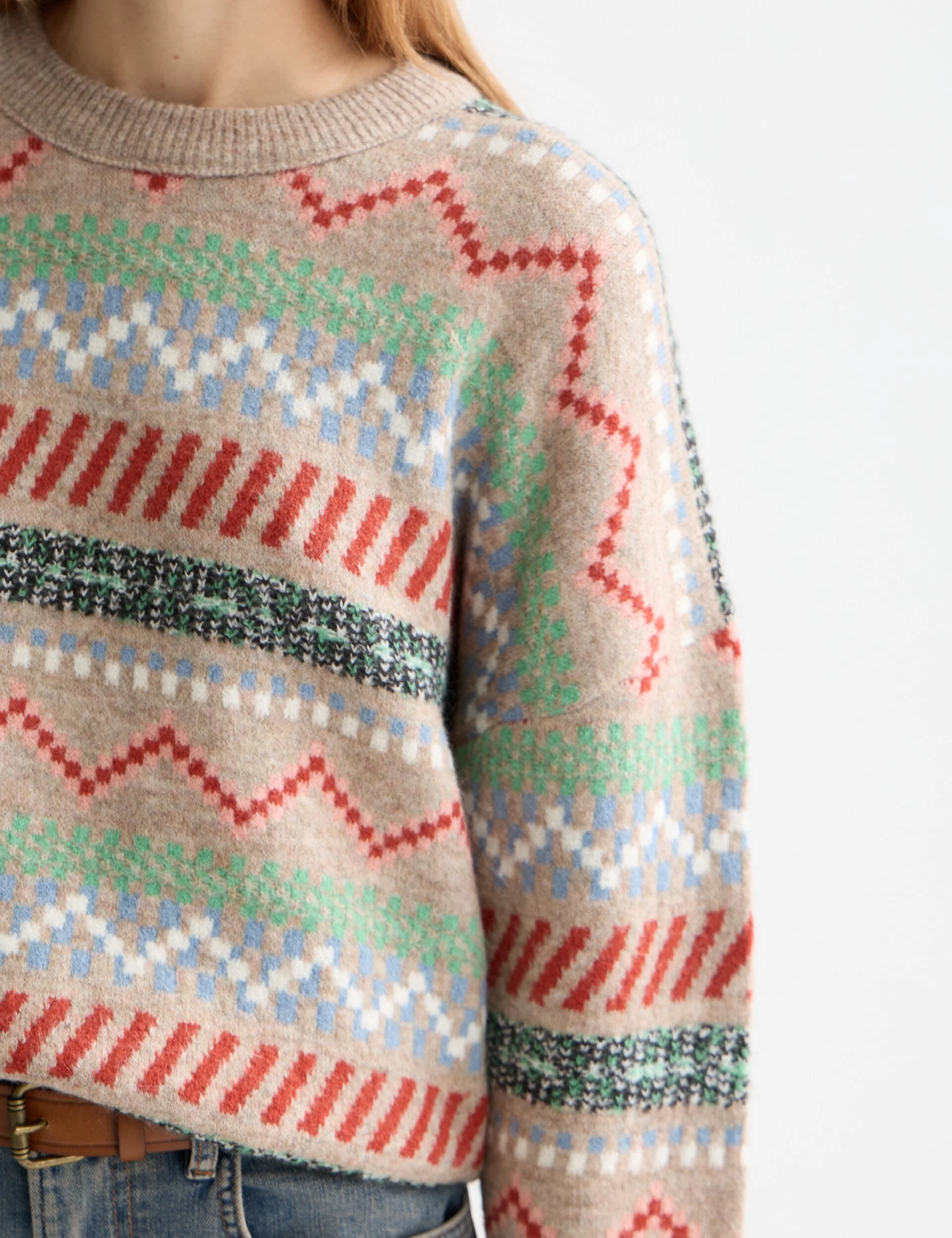 Fair Isle relaxed pullover - Image 4
