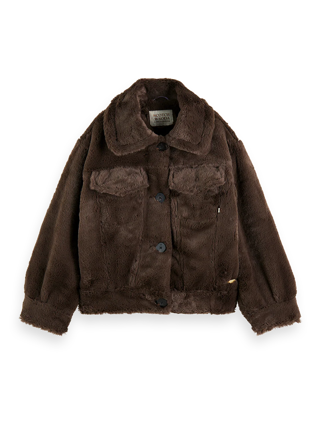 Girls' Faux Fur Trucker Jacket