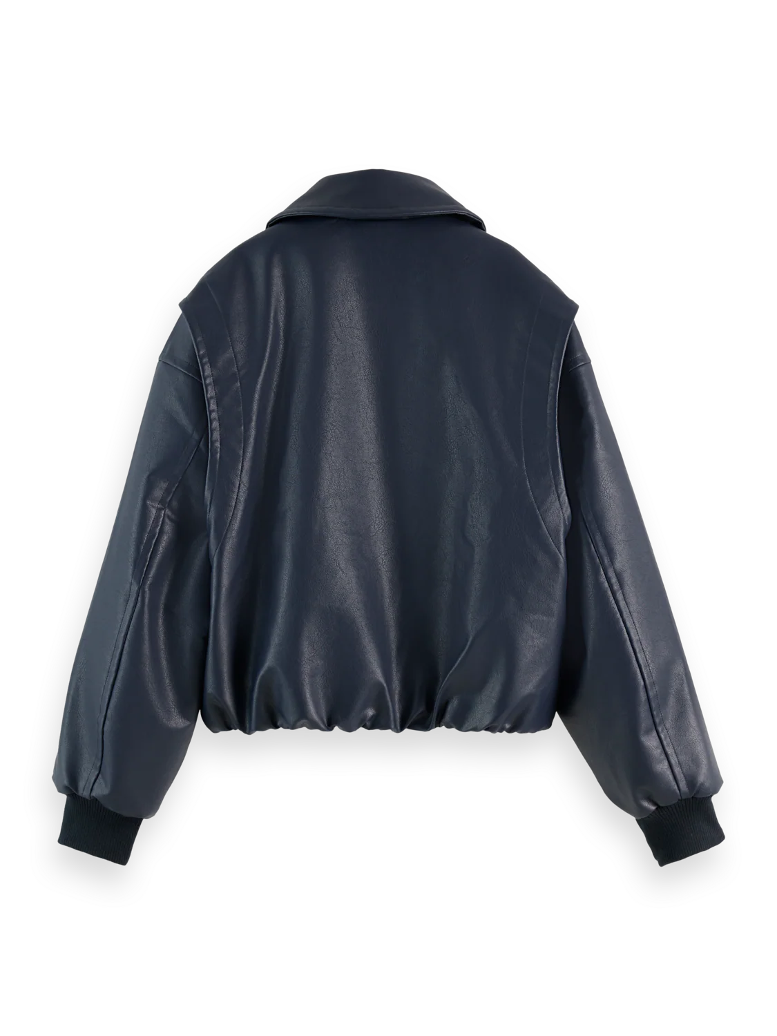 Faux leather bomber jacket - Image 6