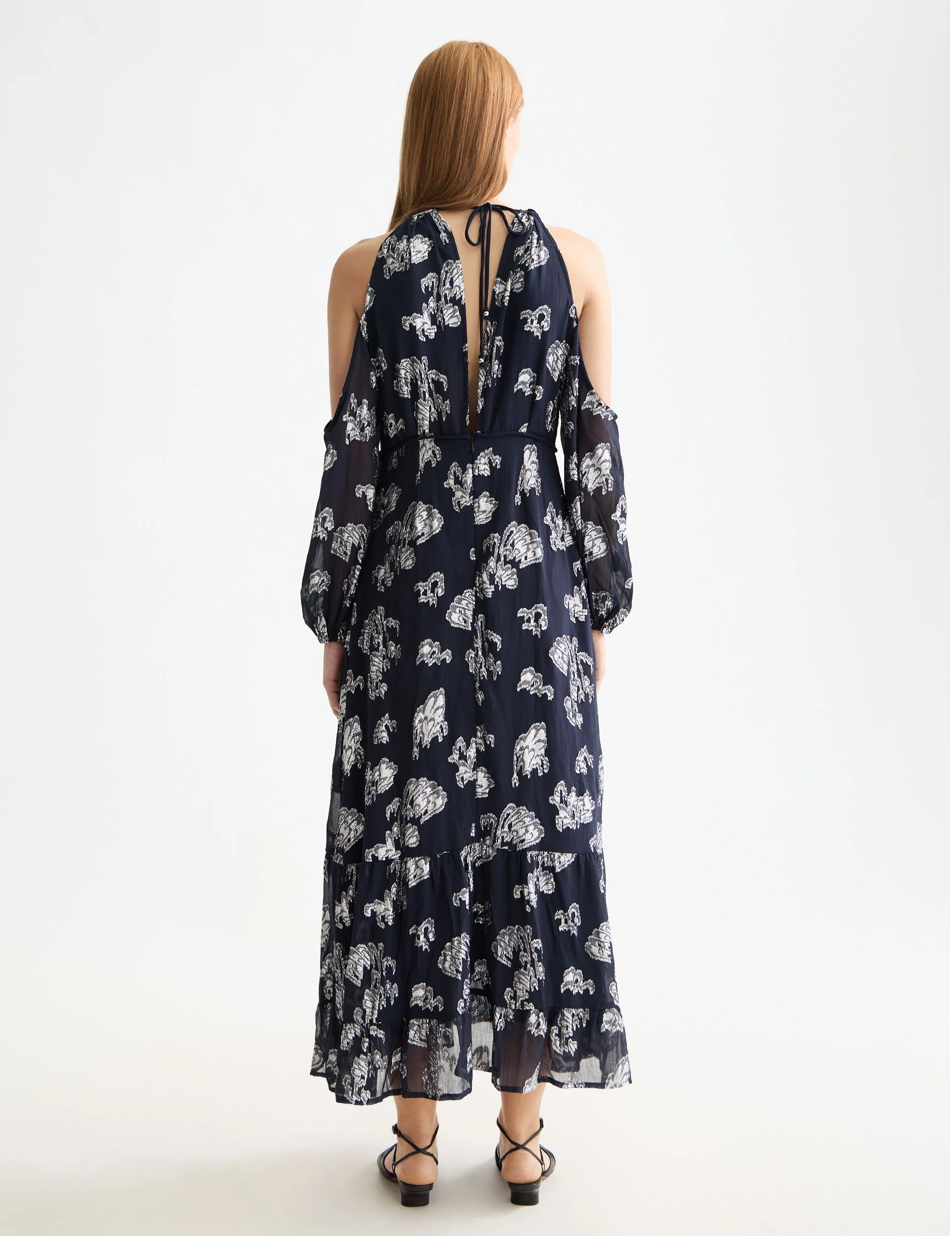 Fil coupe open shoulder maxi dress - Image 2