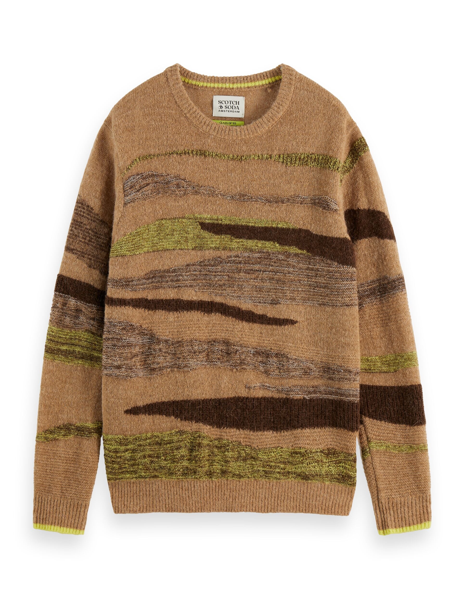 Fluffy alpaca wool blend crew neck - Image 5