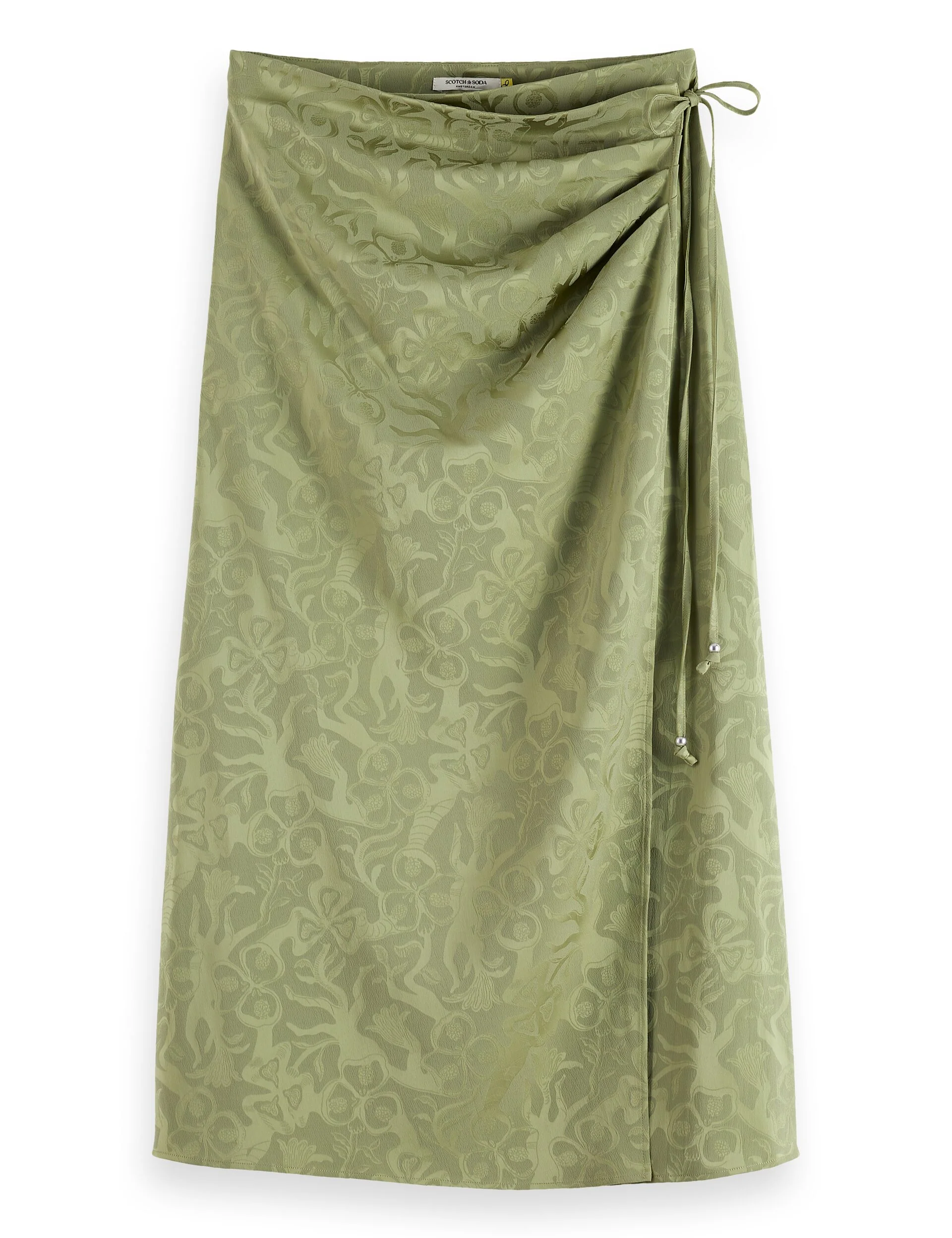 Fluid wrapped midi skirt - Image 5