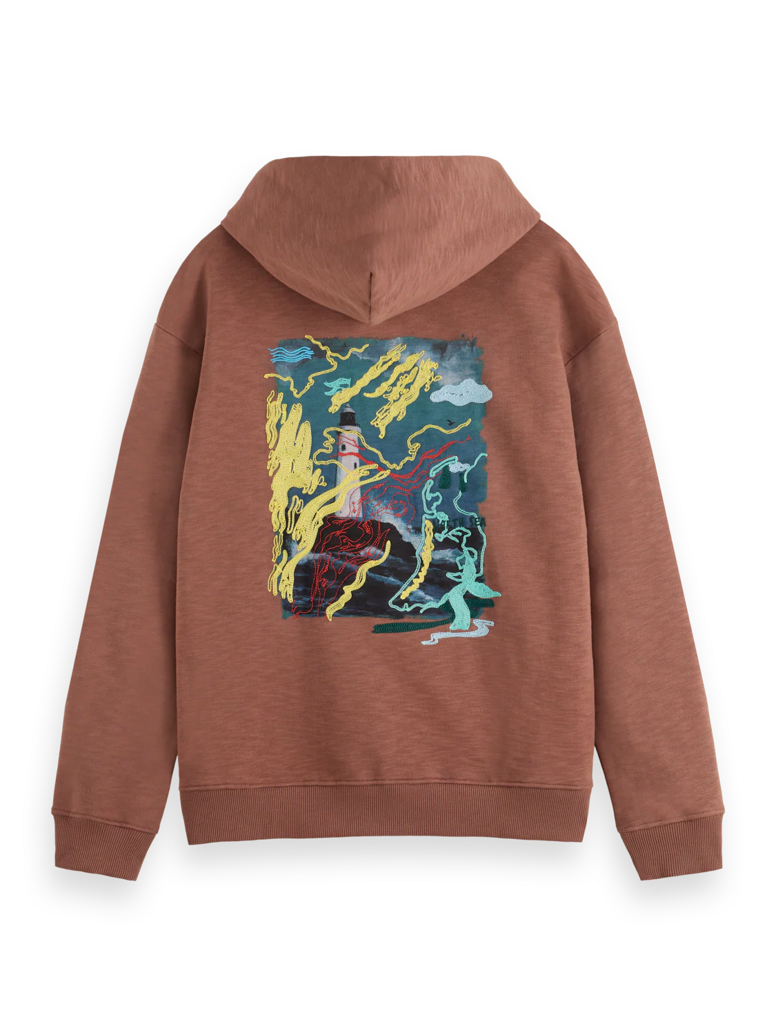 Front Back Lighthouse Artwork Hoodie - Image 2