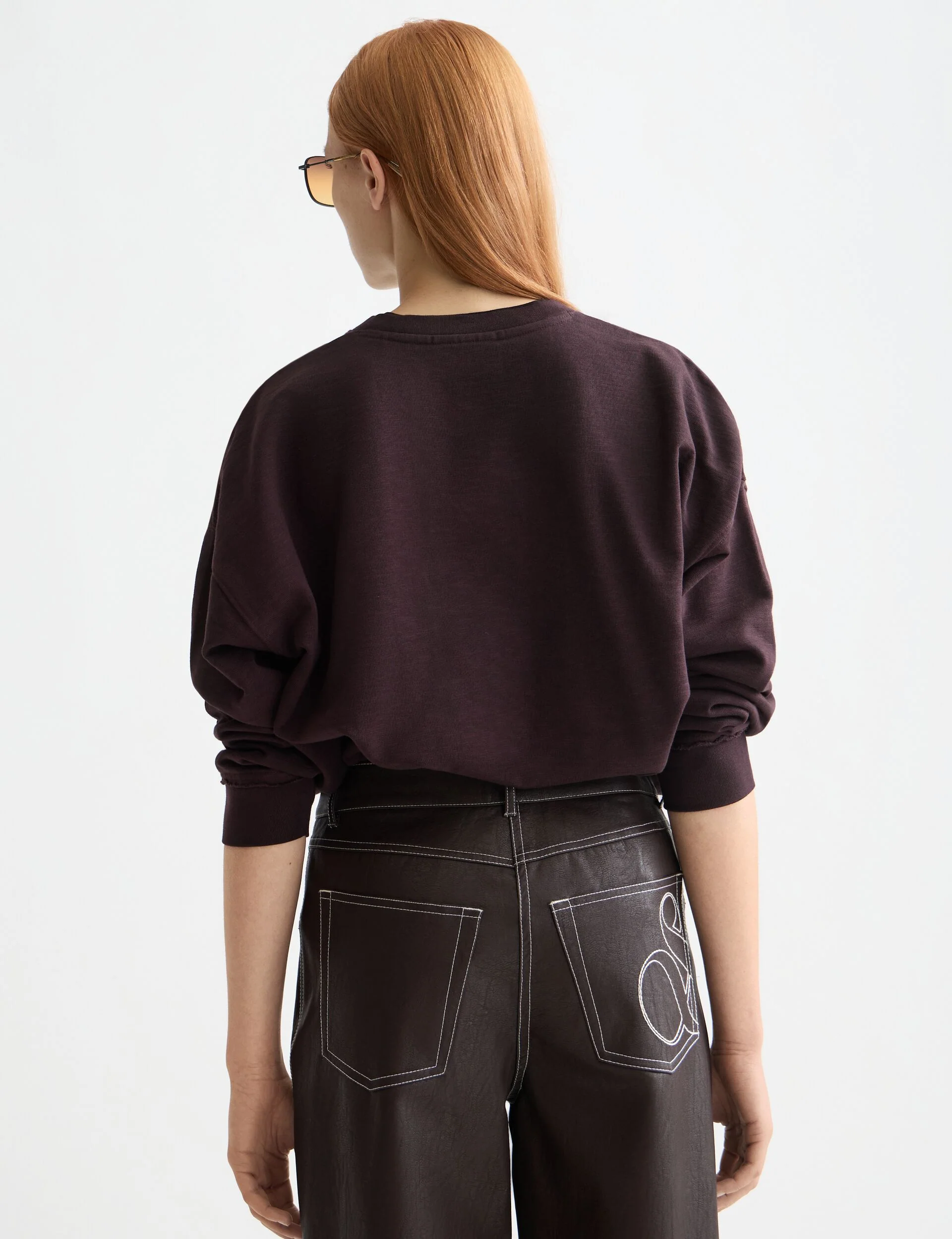 Garment dye logo oversized sweatshirt - Image 3