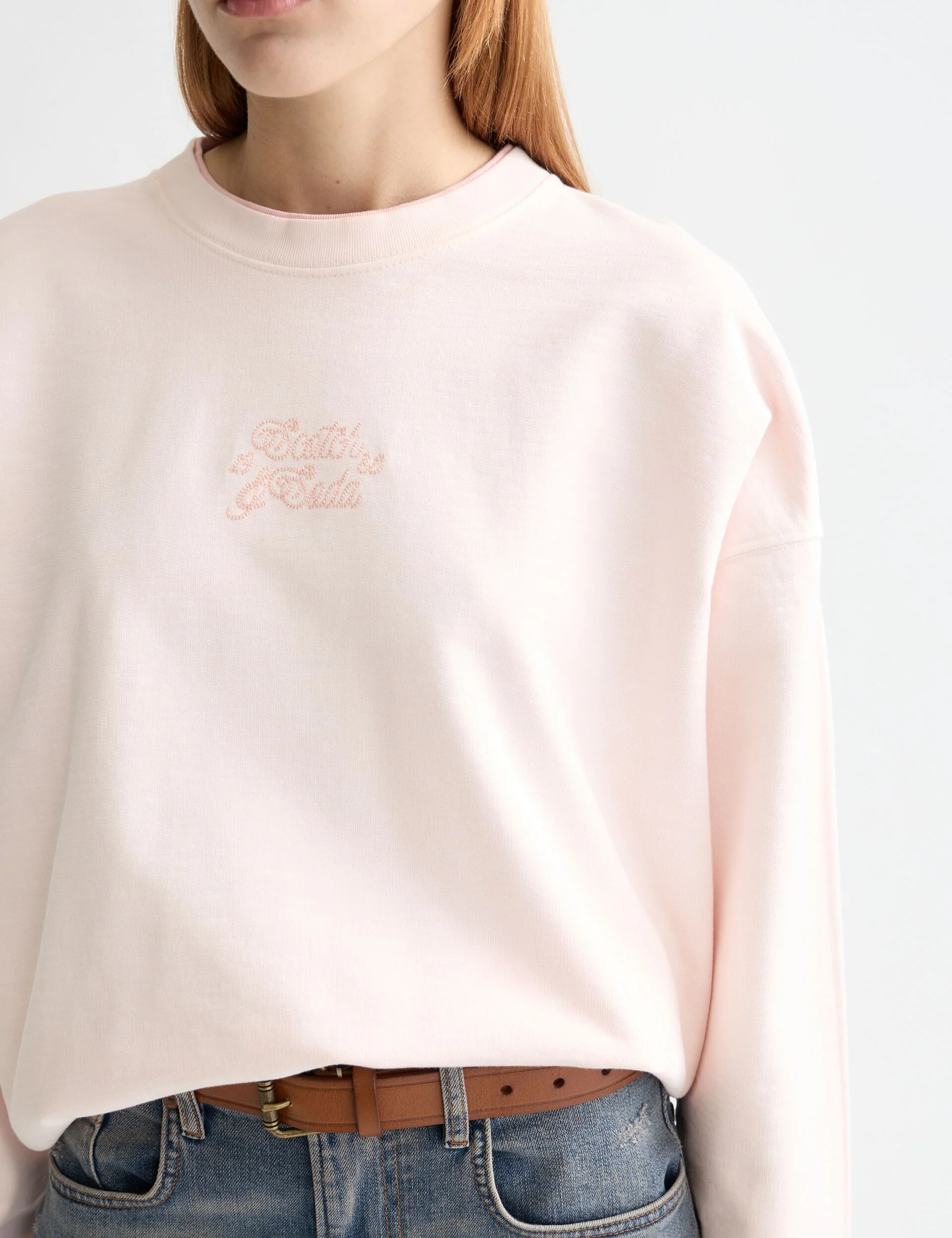 Garment dye logo oversized sweatshirt - Image 4