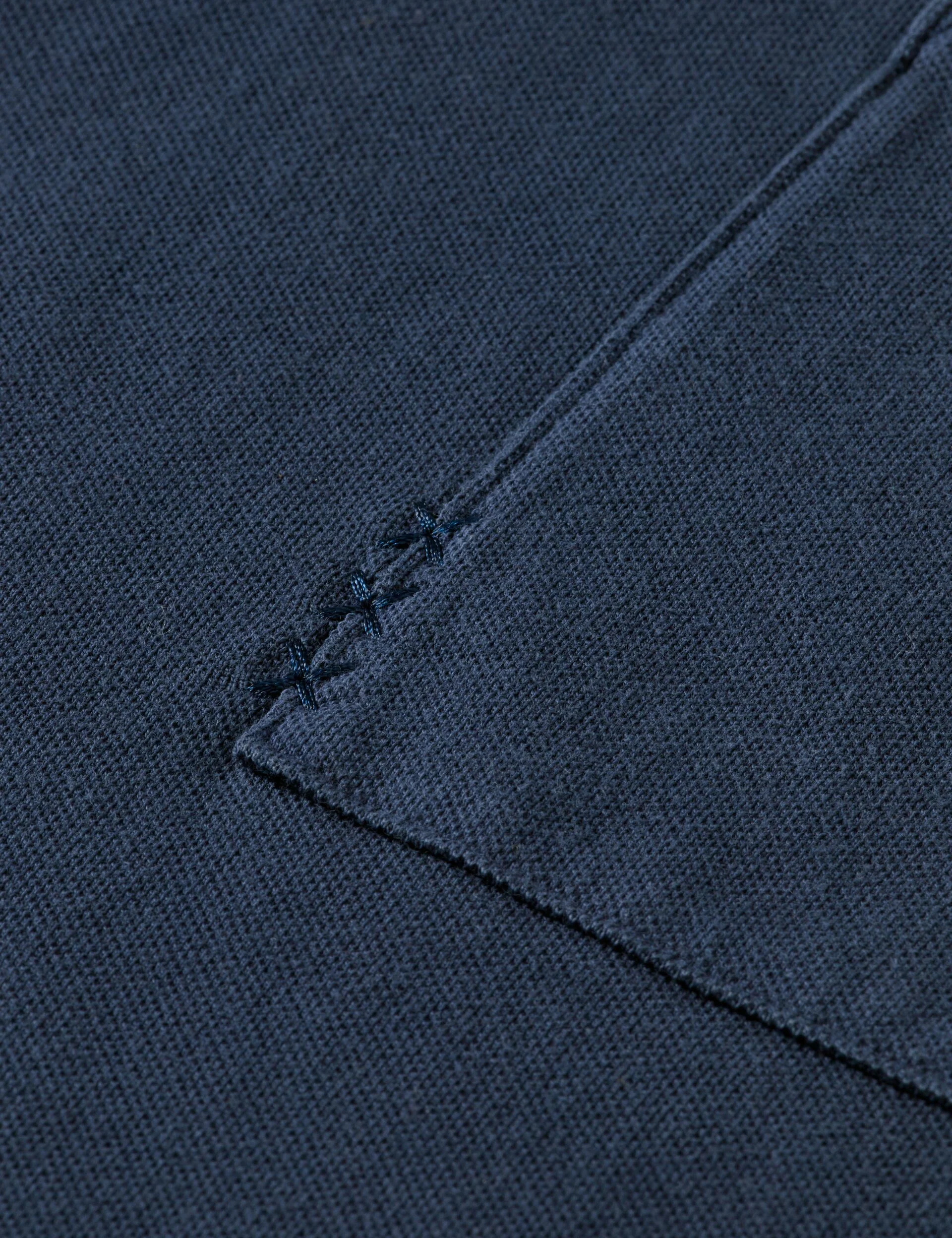 Garment-dyed pique relaxed fit pocket polo - Image 6