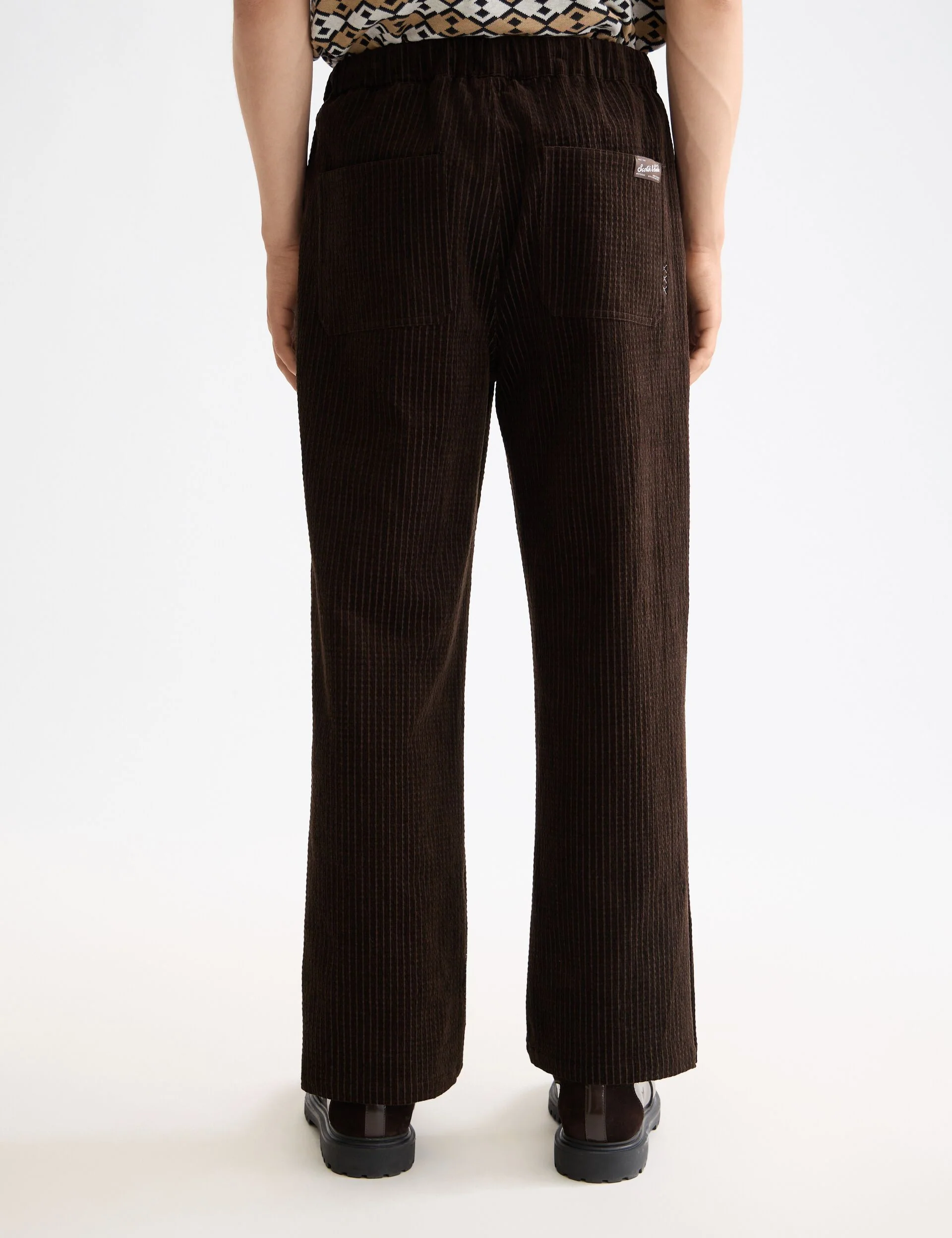 Jacquard cotton-blend corduroy relaxed fit jogger - Image 3