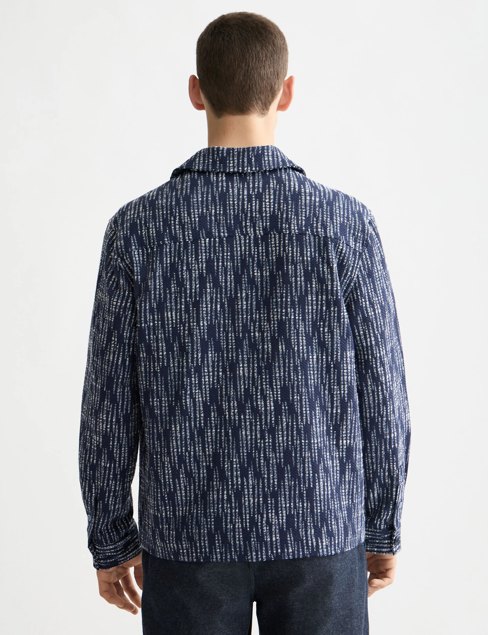 Jacquard overshirt - Image 3