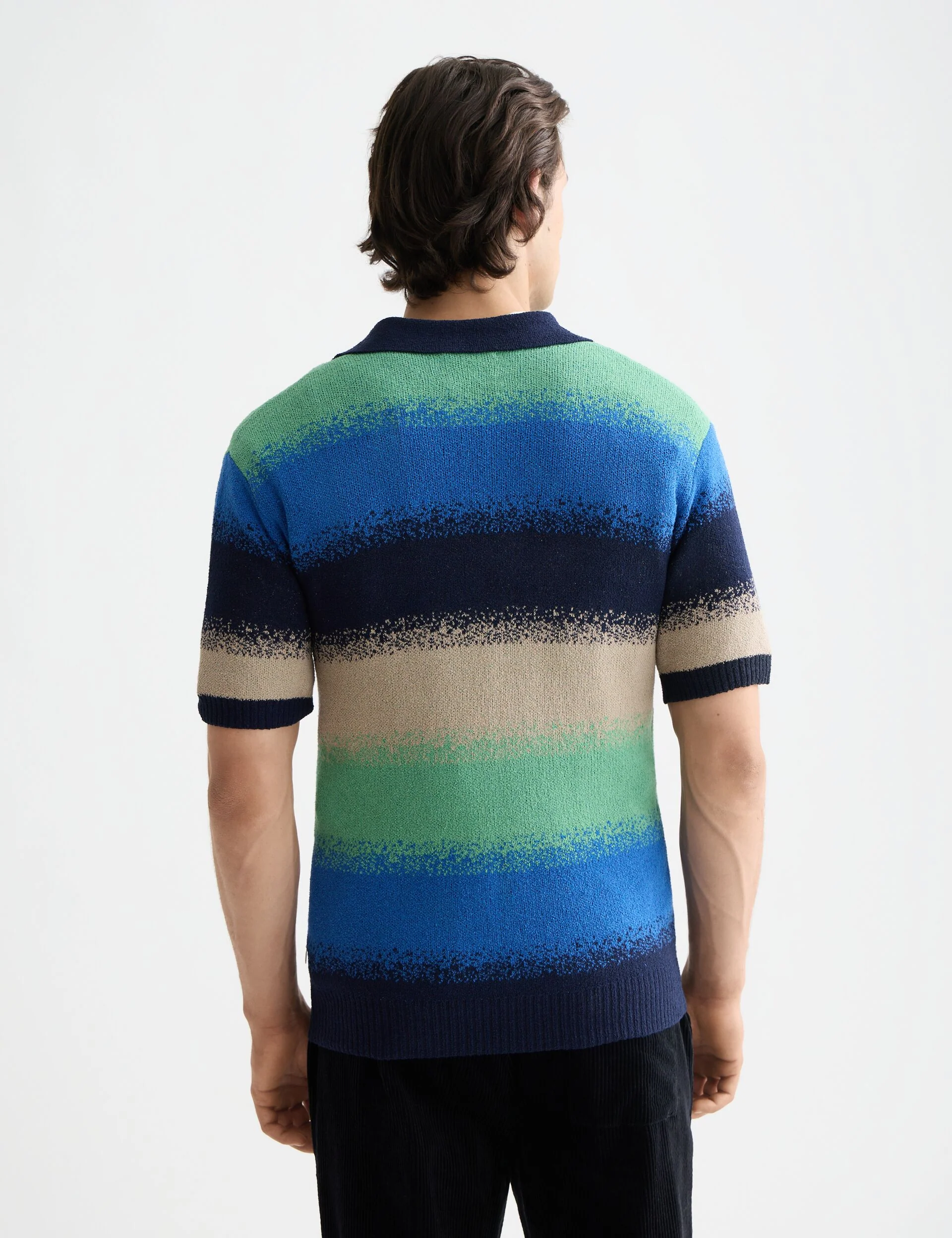 Knitted degrade polo - Image 3