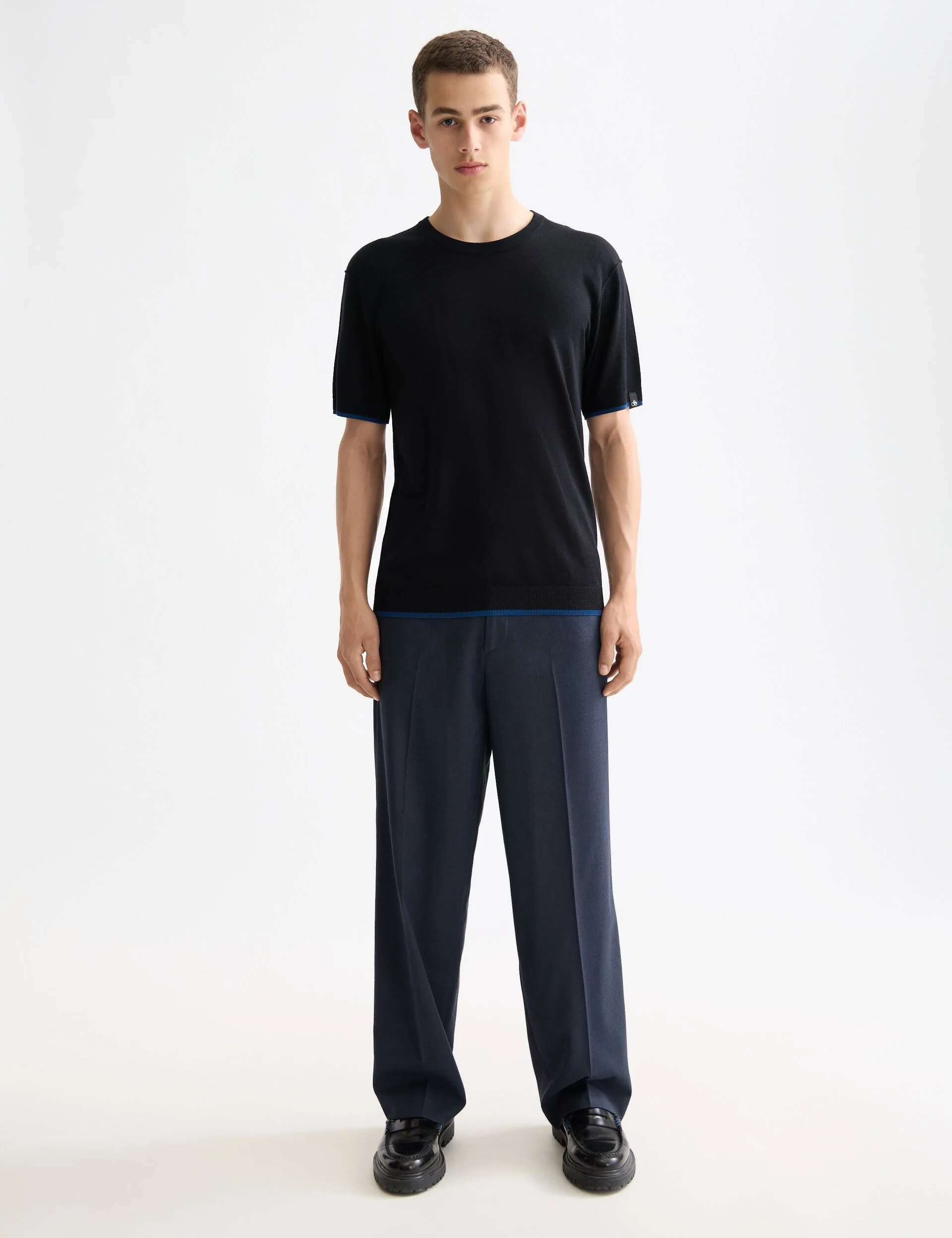 Knitted relaxed fit T-shirt - Image 2