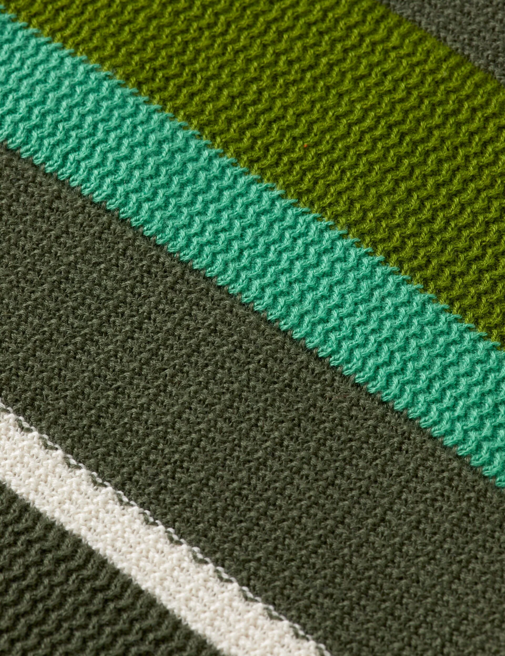 Knitted striped regular fit polo - Image 7