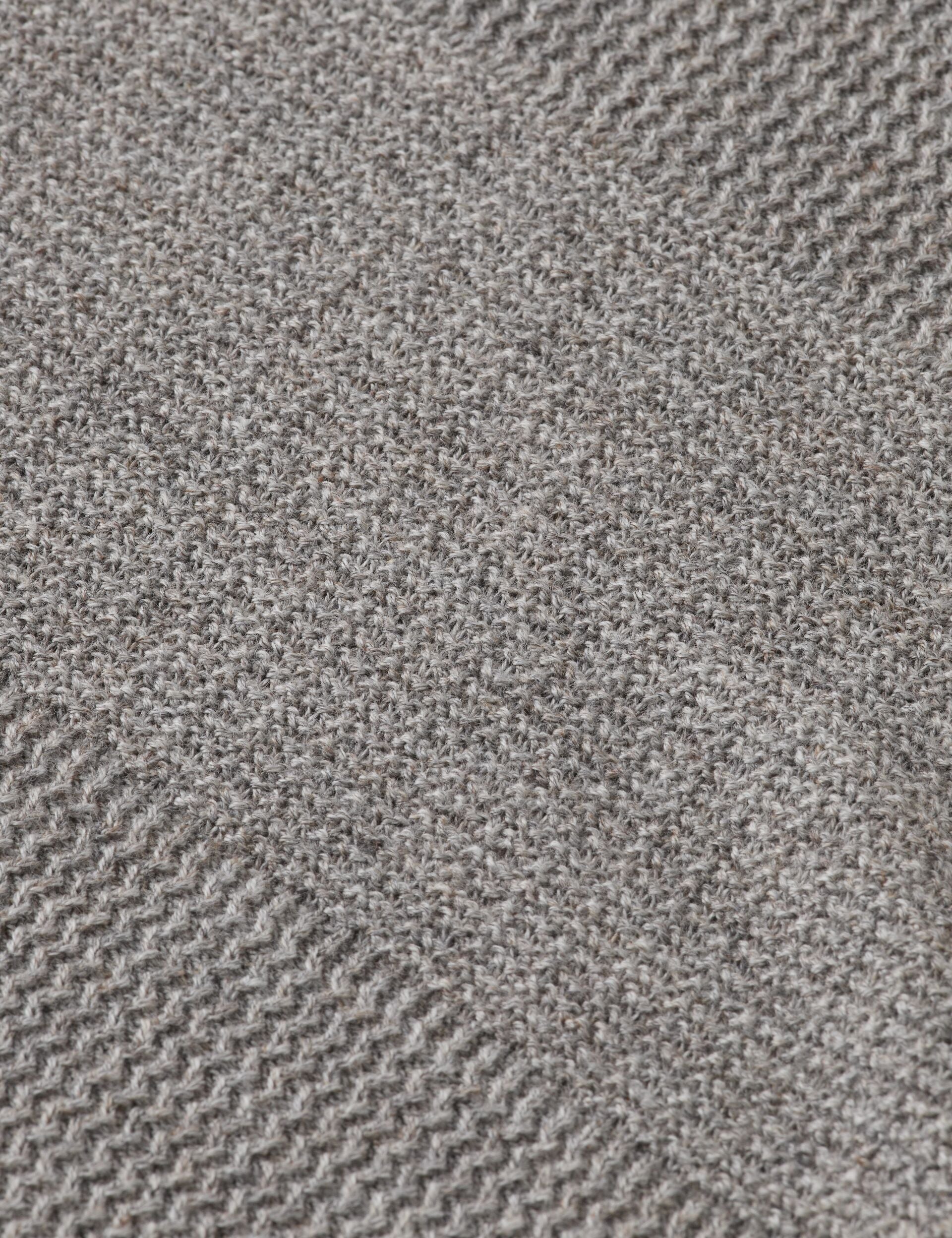 Knitted tone on tone striped regular fit polo - Image 7