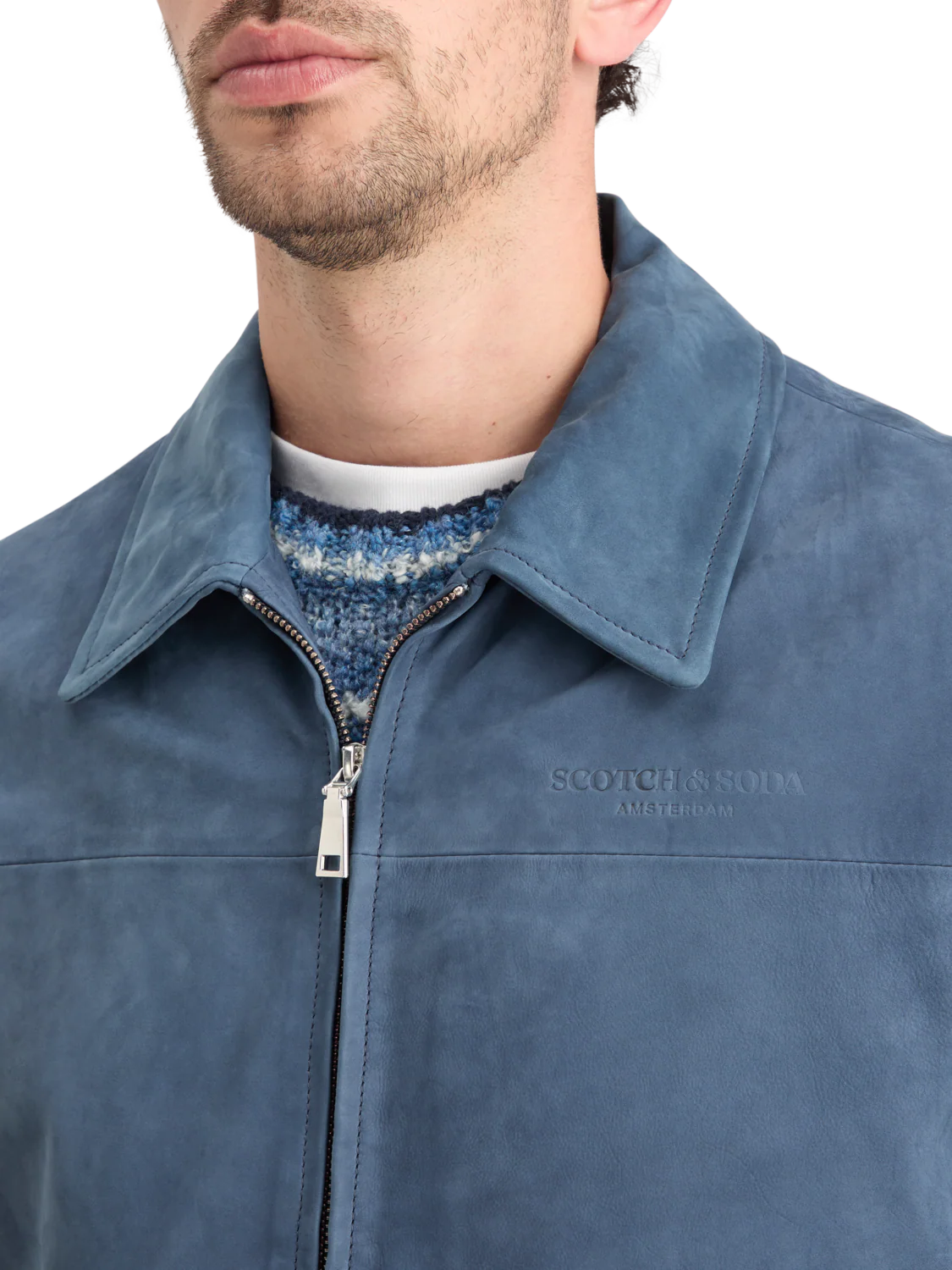 Leather Blouson Jacket - Image 4