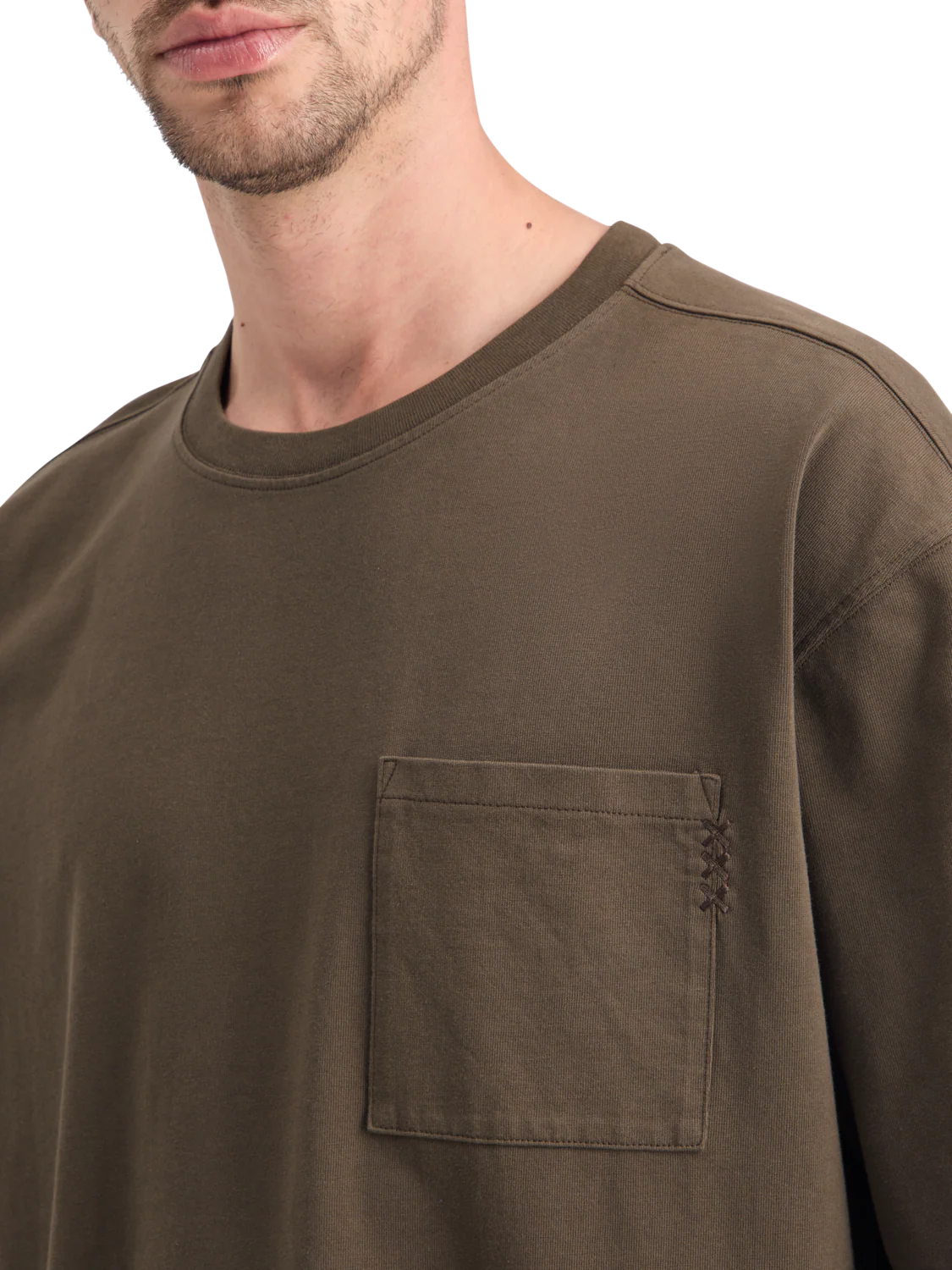 Loose Fit Chest Pocket T-Shirt - Image 4