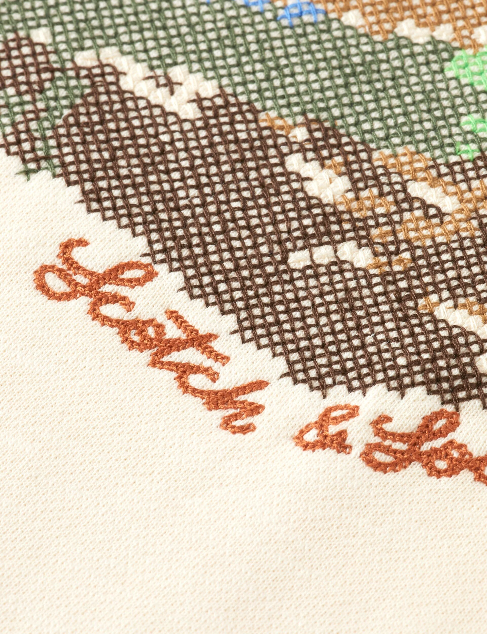 Loose Fit Embroidered Artwork Hoodie - Image 7