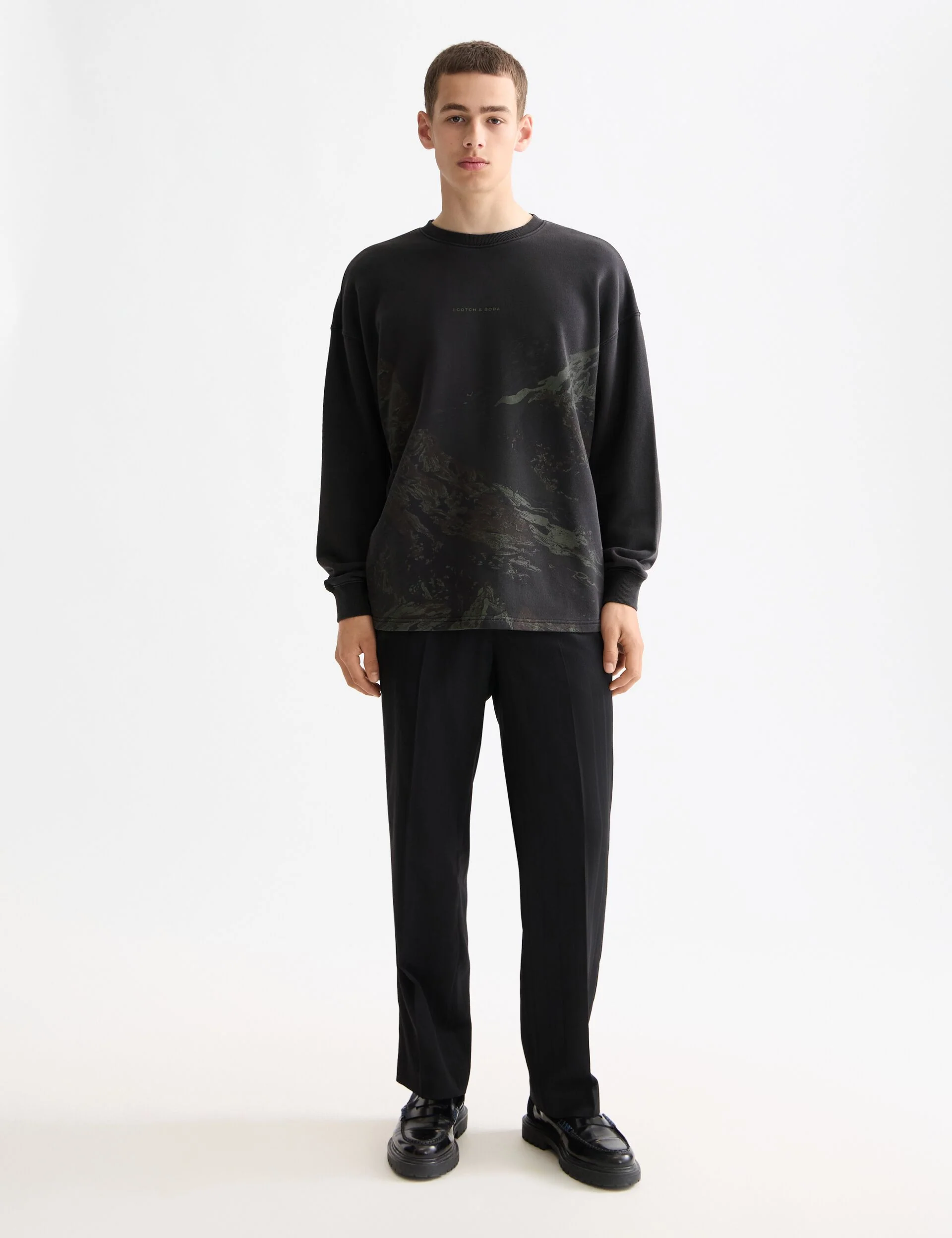 Loose Fit Overdyed AW Sweatshirt - Image 2