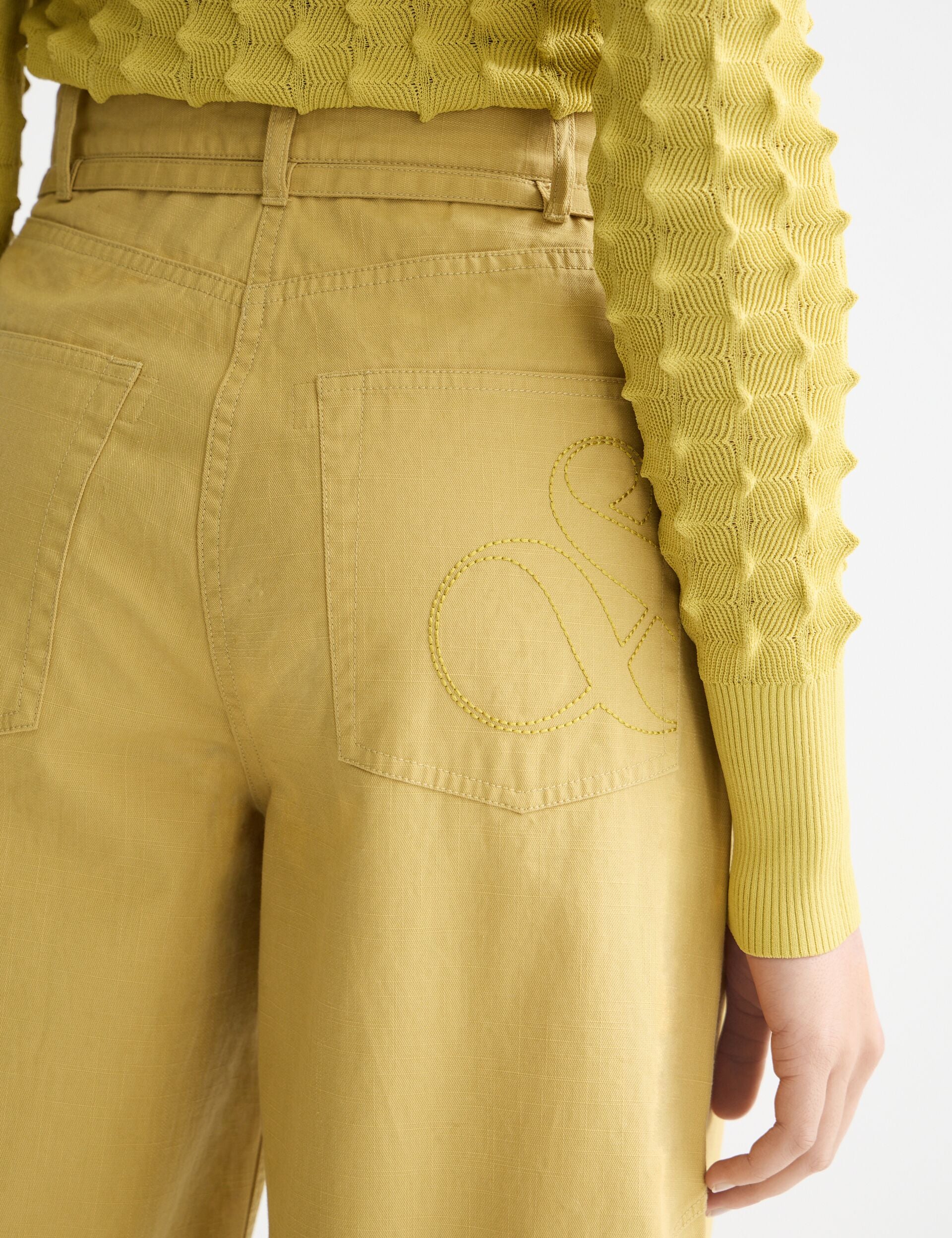 Lotus barrel leg seam detail pant - Image 4