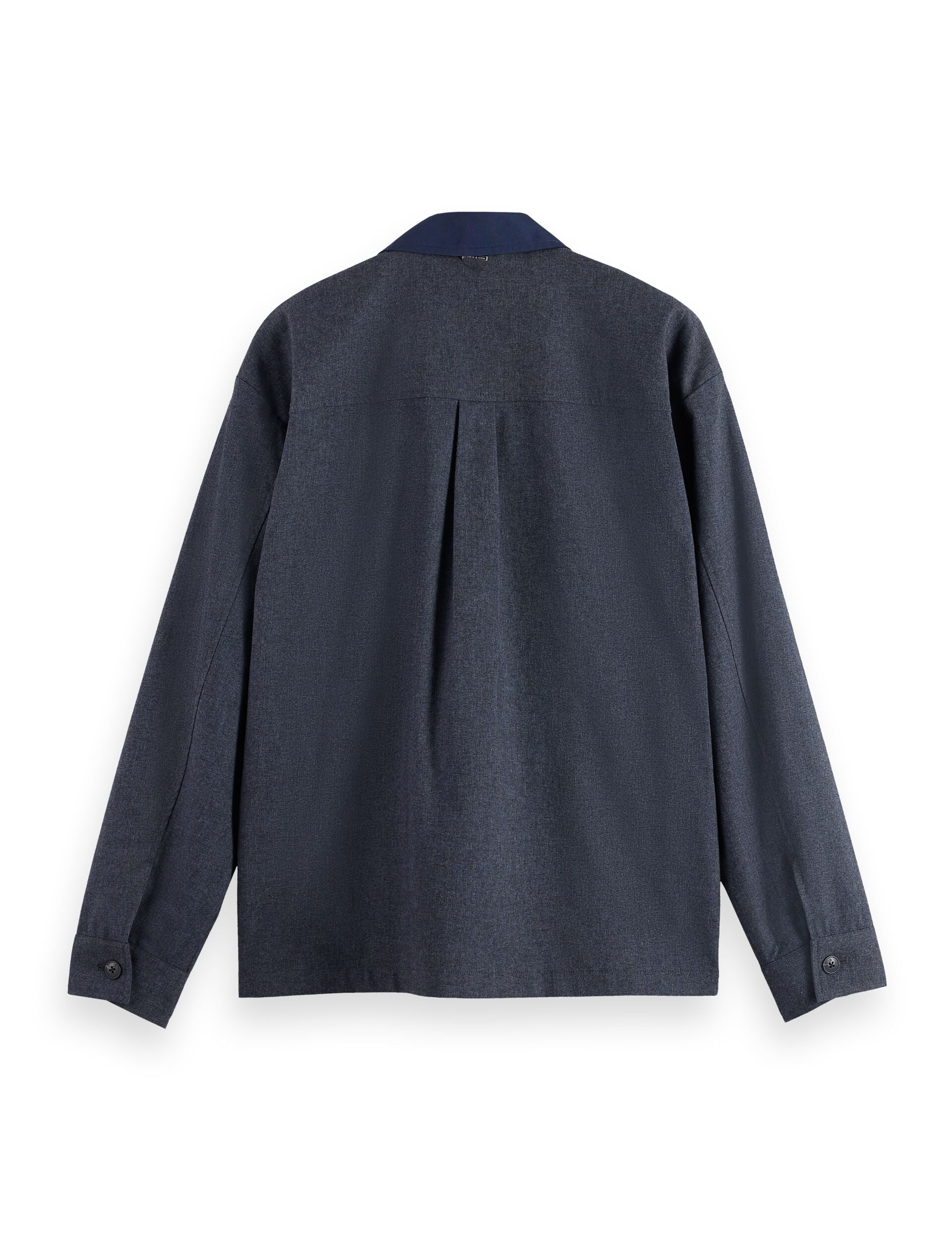 Melange cotton-blend nylon-trimmed army overshirt - Image 6