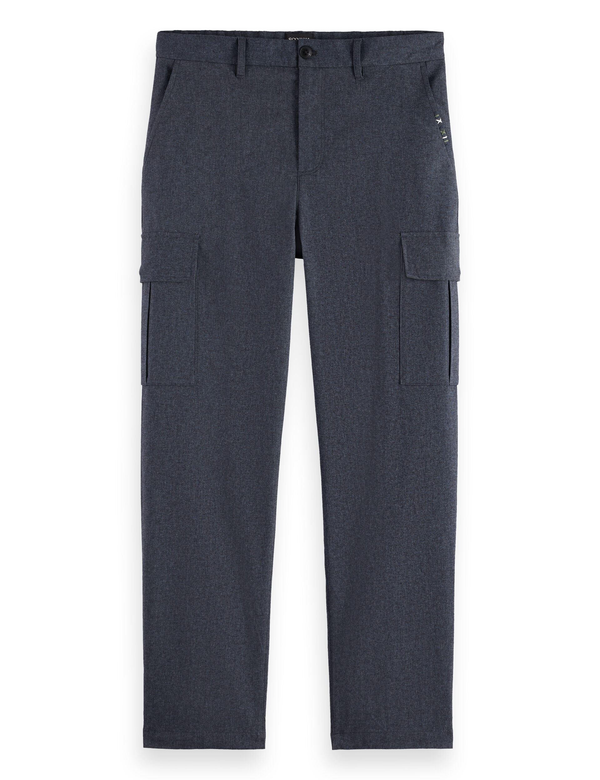 Melange cotton-blend relaxed straight fit cargo - Image 5