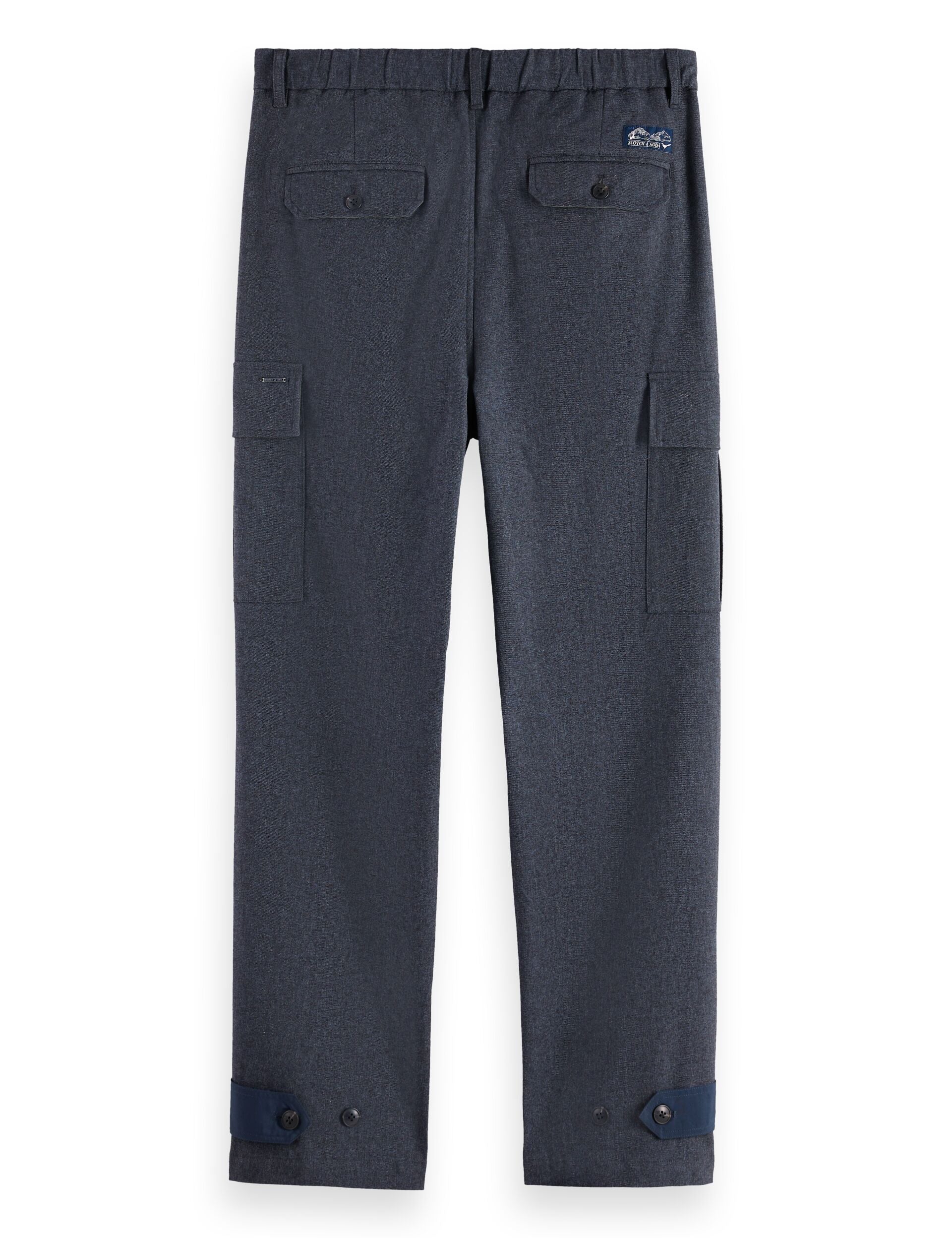 Melange cotton-blend relaxed straight fit cargo - Image 6