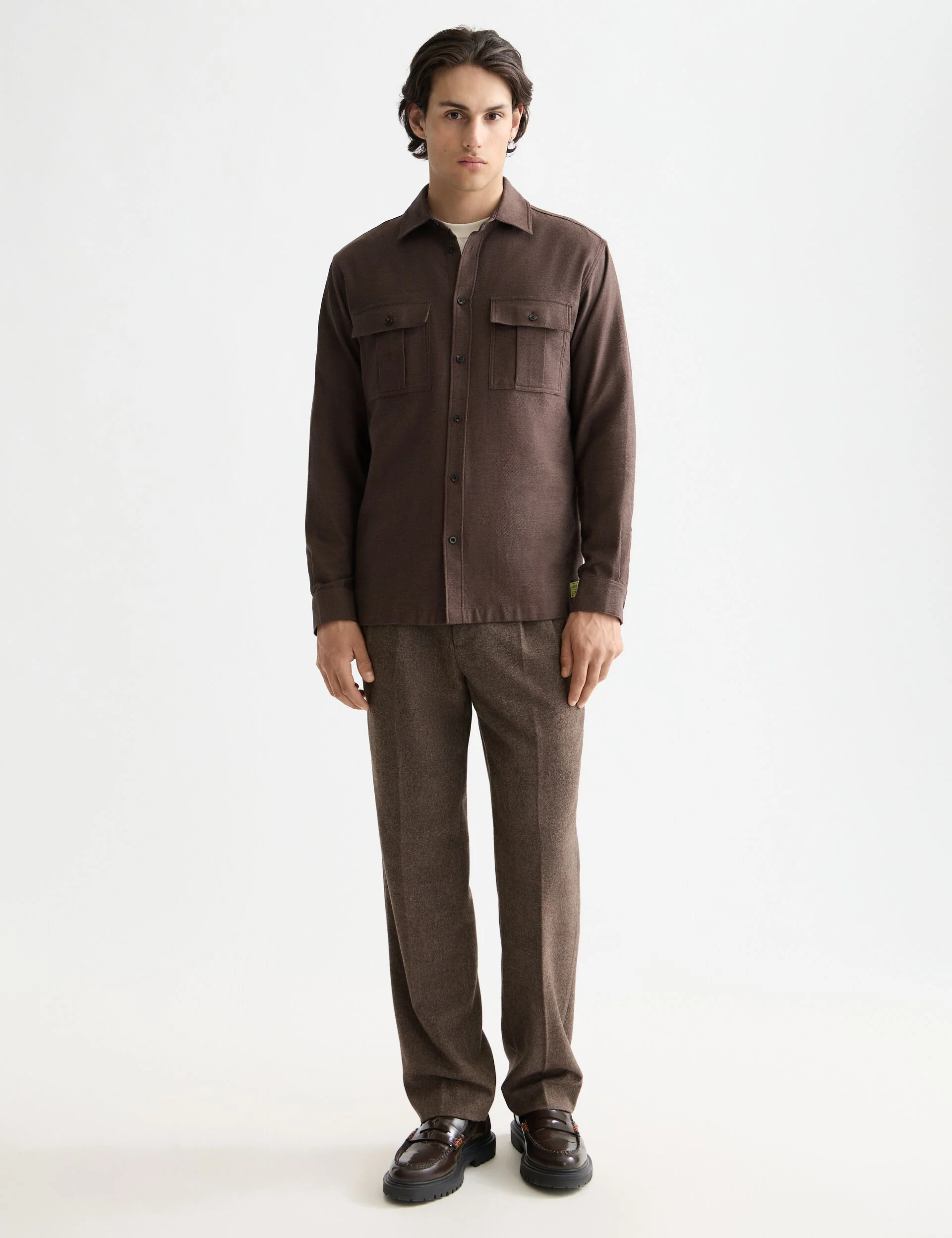Melange relaxed-fit shirt - Image 2