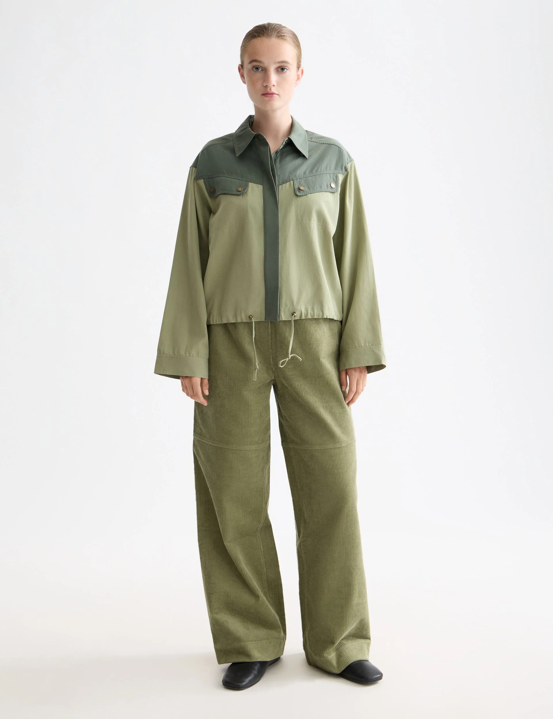 Noa high-rise wide-leg pull on pant - Image 2