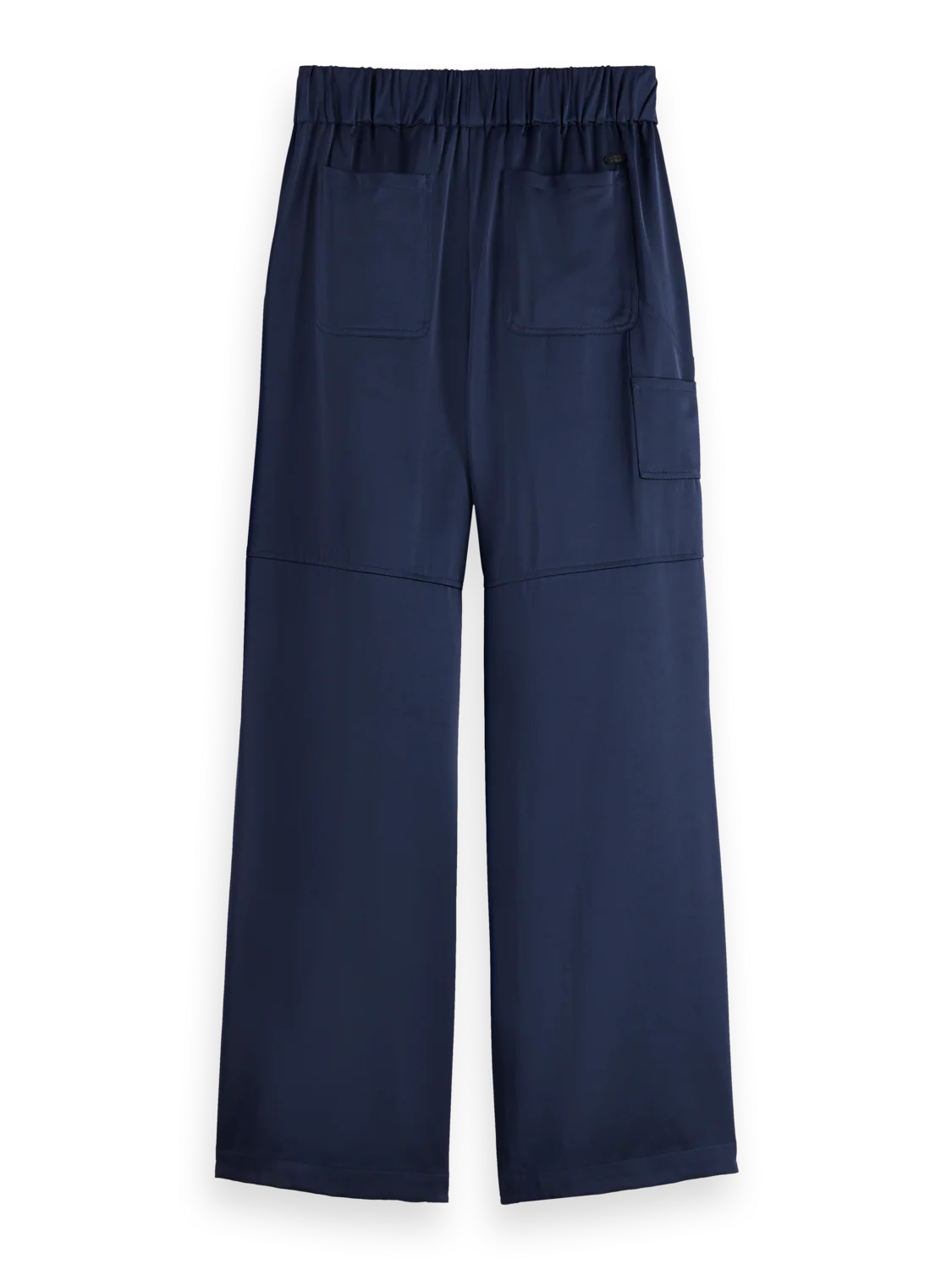 Noa - high rise wide leg pull on satin pant - Image 6
