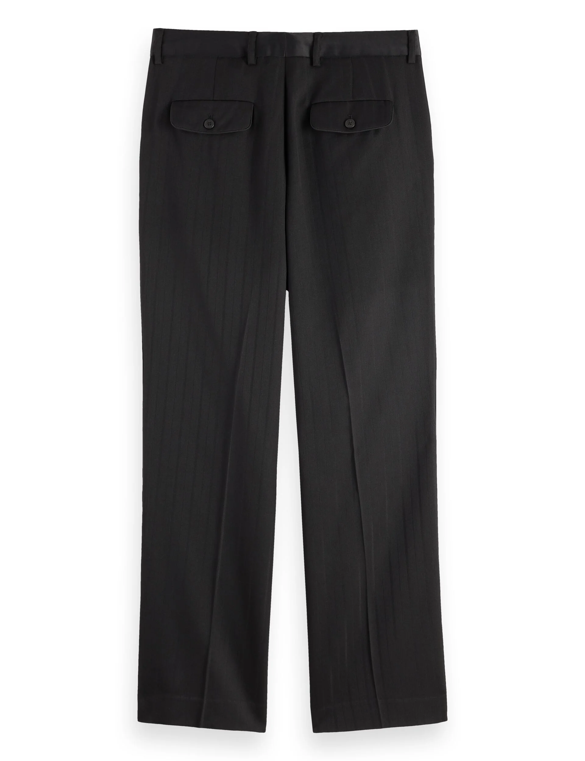 Otis- sateen-trimmed structure stripe relaxed straight chino - Image 6