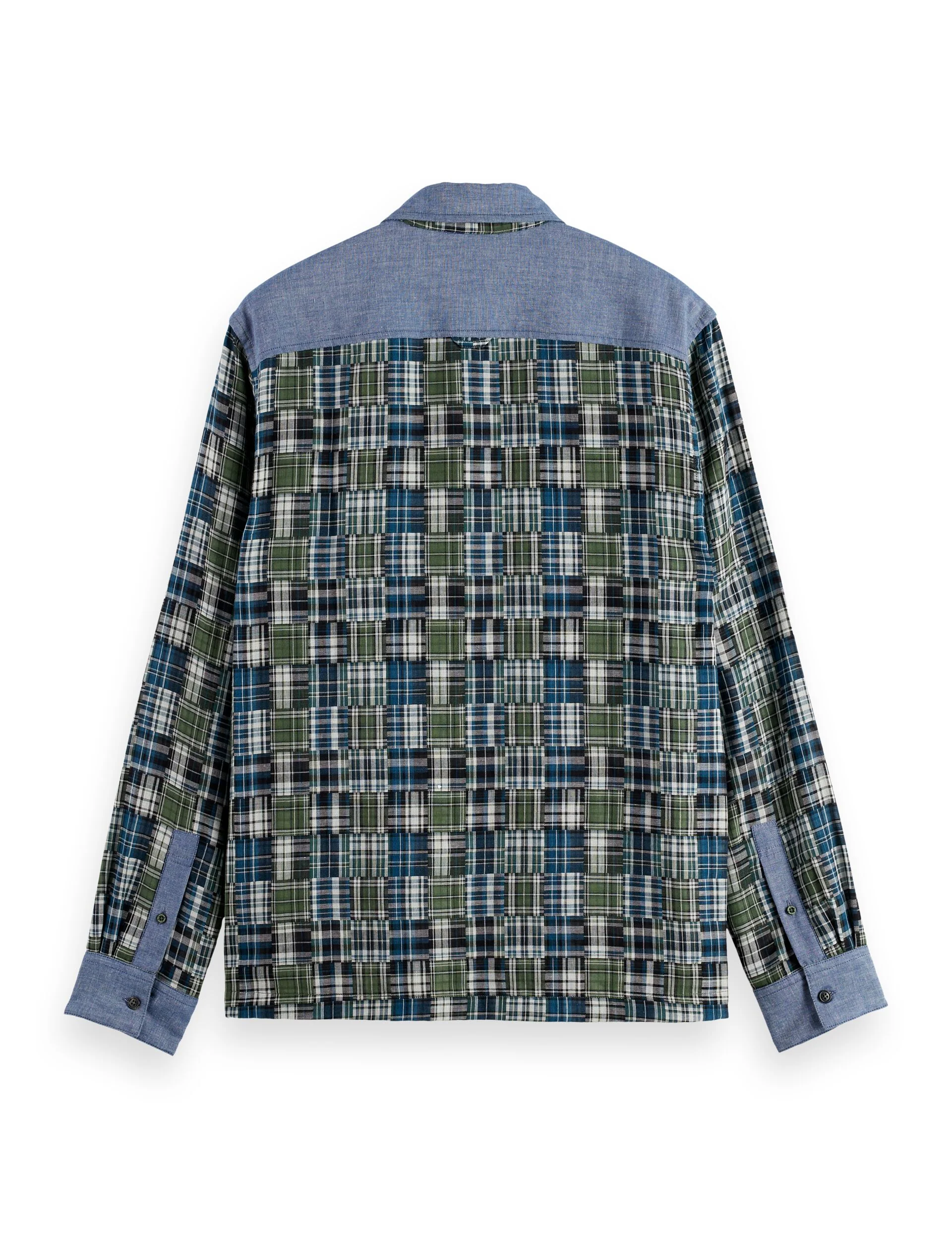 Patchwork flannel relaxed-fit shirt - Image 6