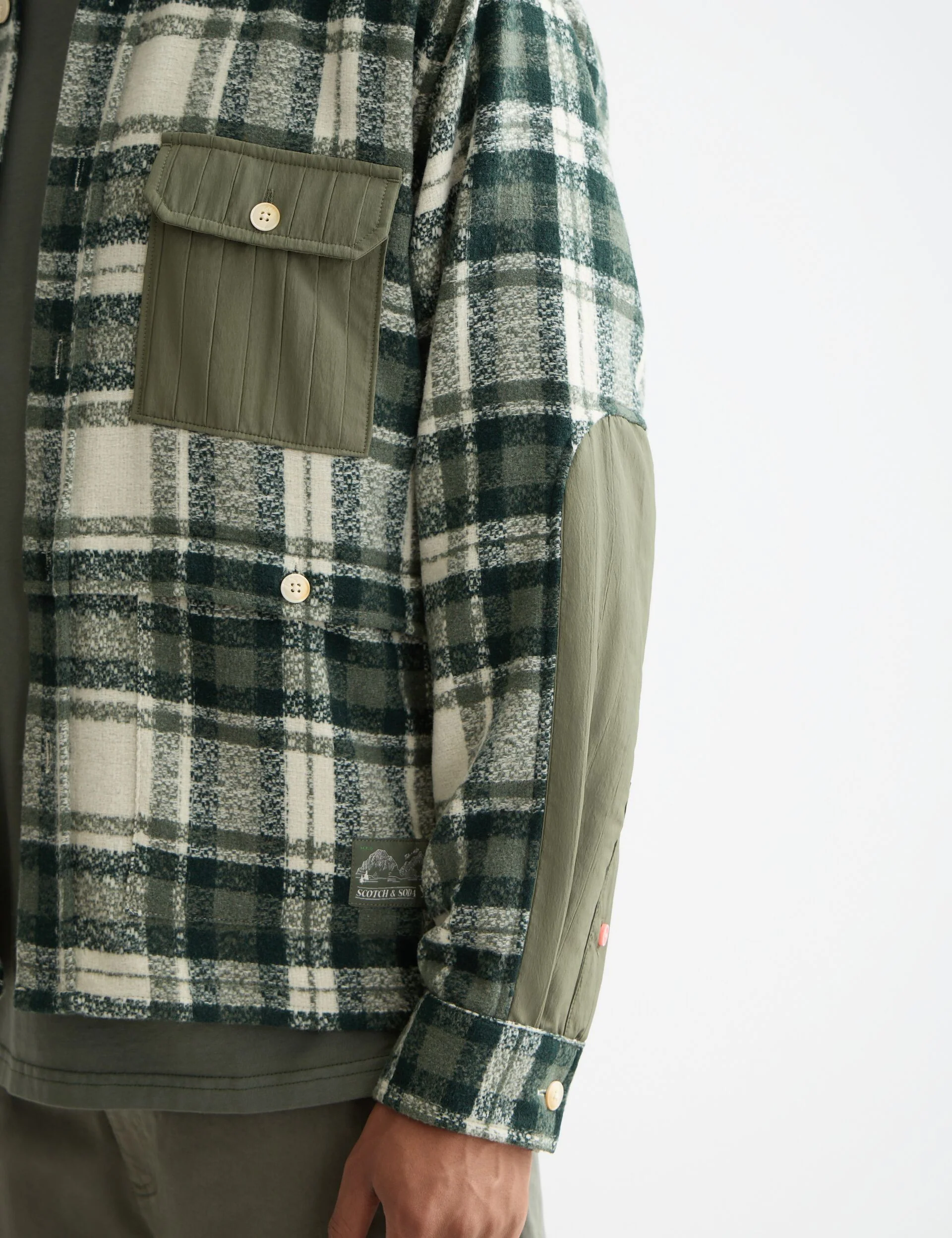 Patchwork relaxed-fit shirt - Image 4