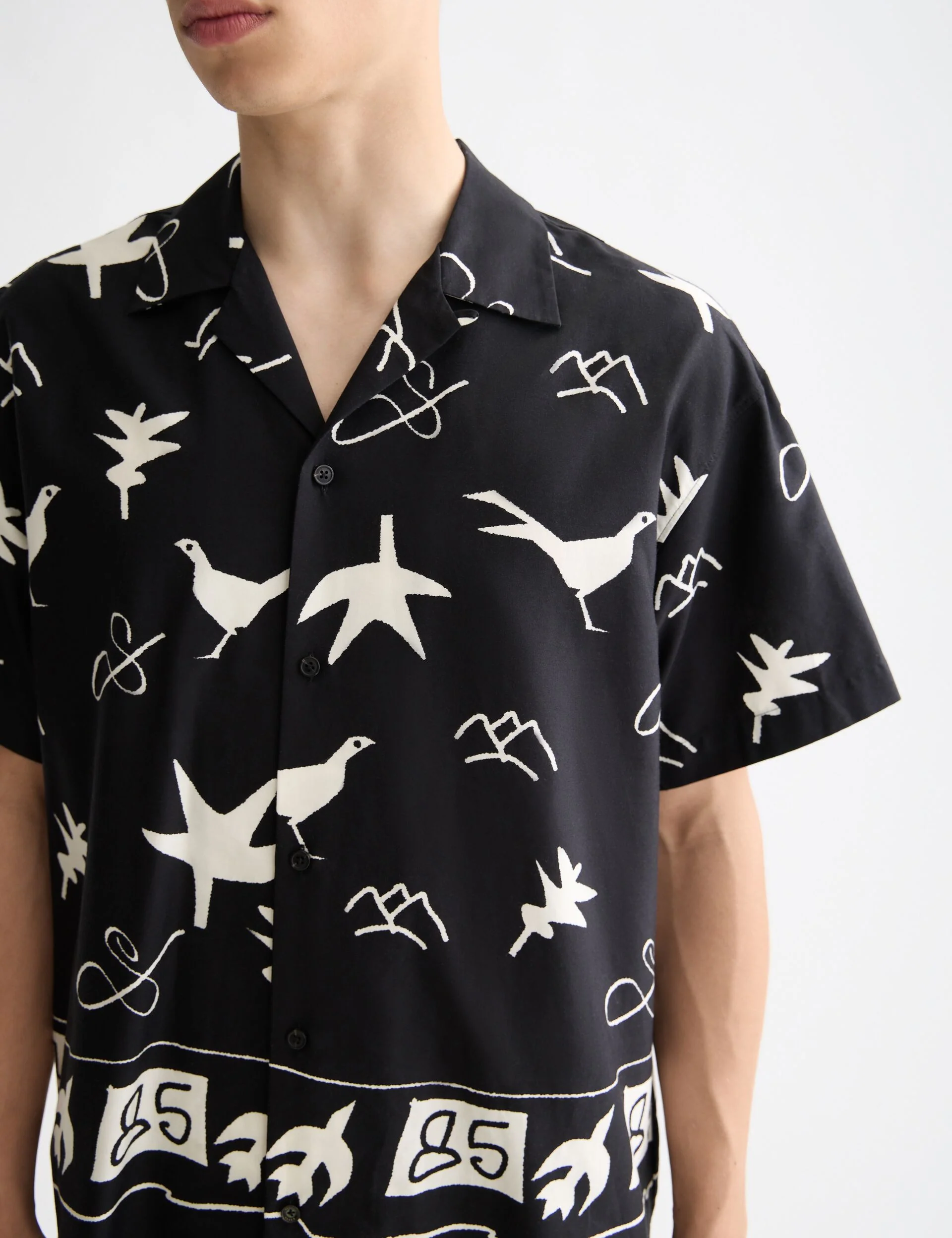 Placed print short-sleeved shirt - Image 4